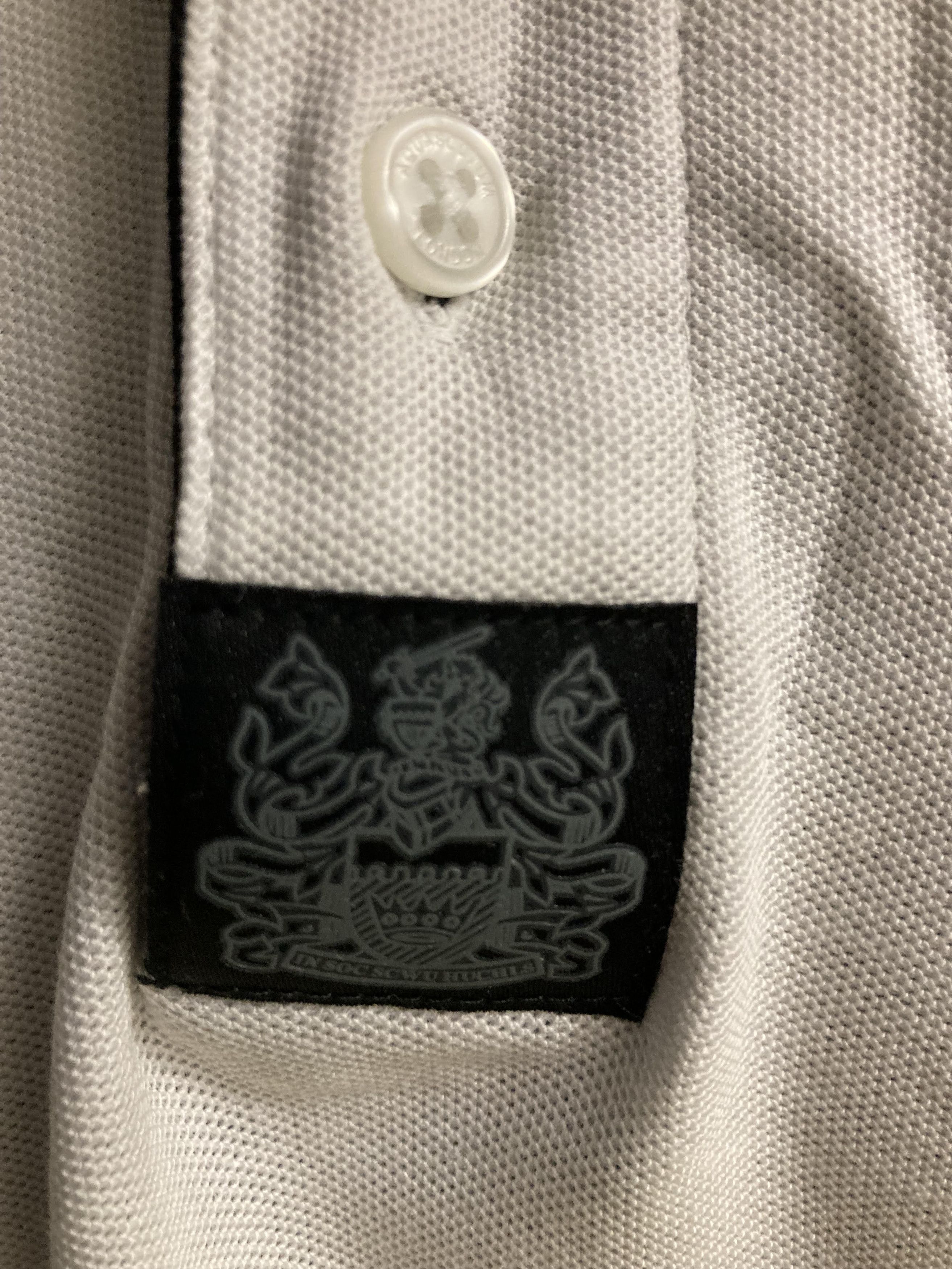Aquascutum Aquascutum Branded Shoulder Tipped White Polo Shirt Size US XL / EU 56 / 4 - 6 Thumbnail