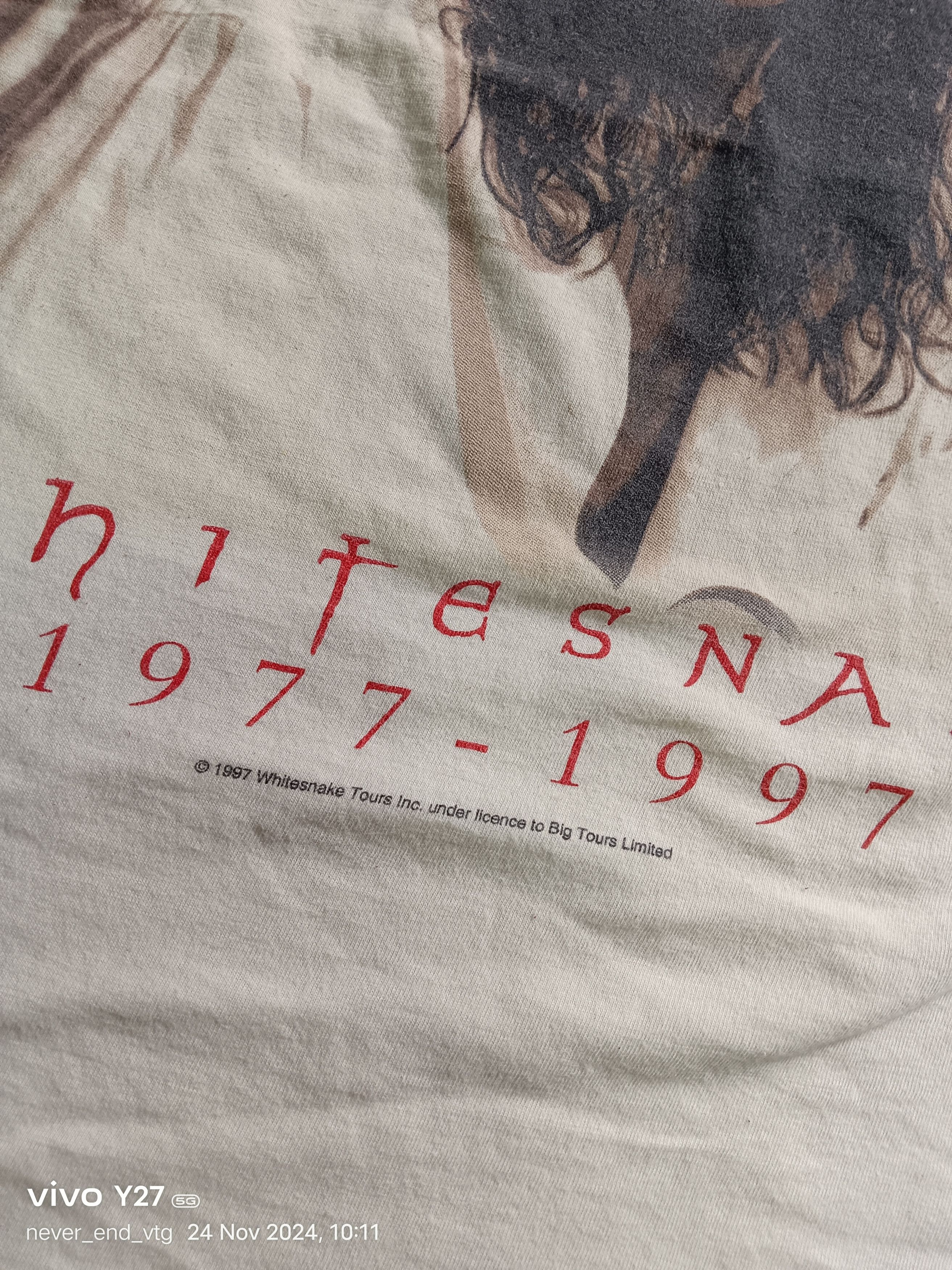 Band Tees VINTAGE DAVID COVERDALE WHITHESNAKETOUR TEE Size US XL / EU 56 / 4 - 3 Thumbnail