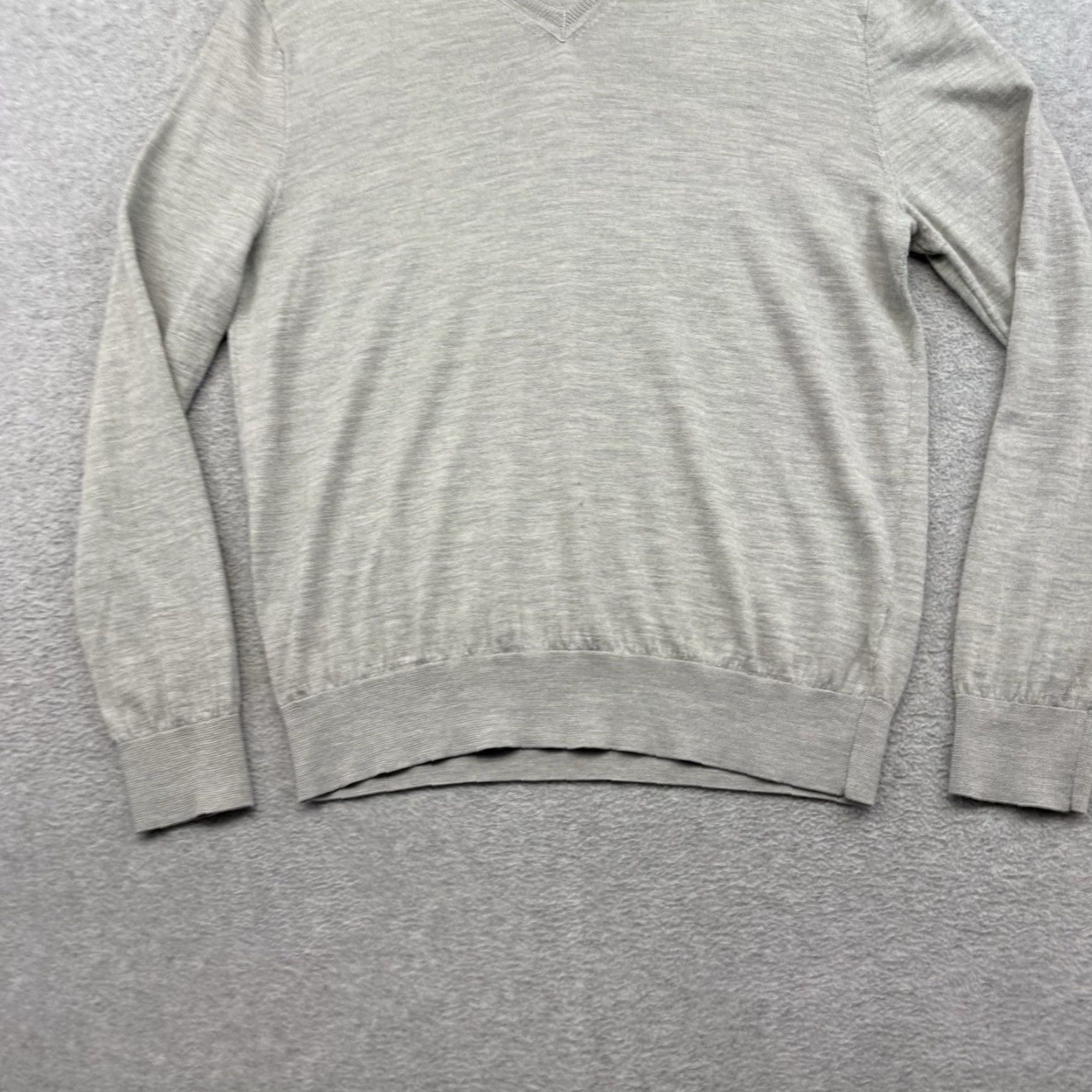 Polo Ralph Lauren Polo Ralph Lauren Sweater Merino Wool Silk Cashmere Crewneck Mens L Gray Size US L / EU 52-54 / 3 - 2 Thumbnail