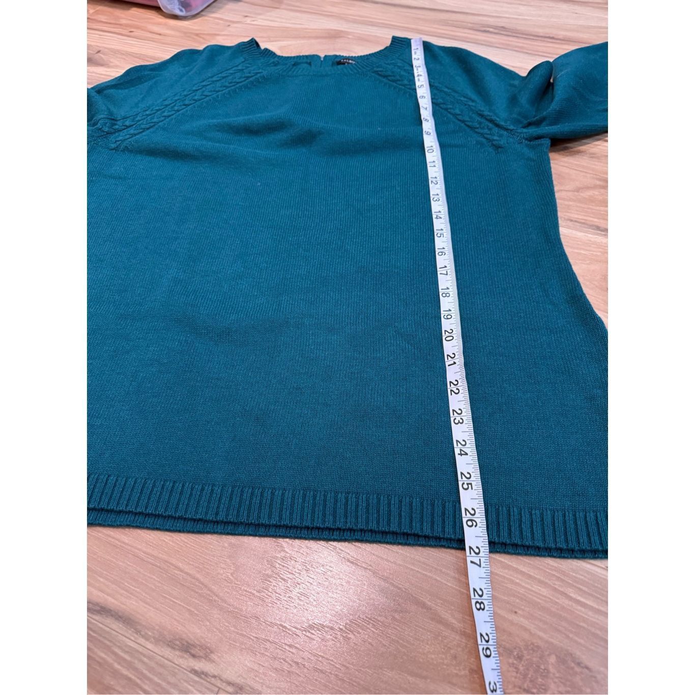 Other Talbots NWOT Sweater Green Cotton Blend Pullover 3/4 Sleeve Size L / US 10 / IT 46 - 6 Thumbnail