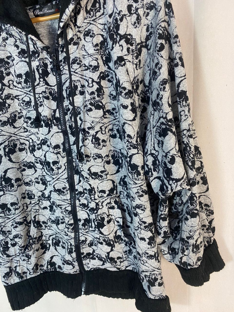 Japanese Brand Skull fullprint hoodie zipper by Plein beaute Size M / US 6-8 / IT 42-44 - 9 Thumbnail
