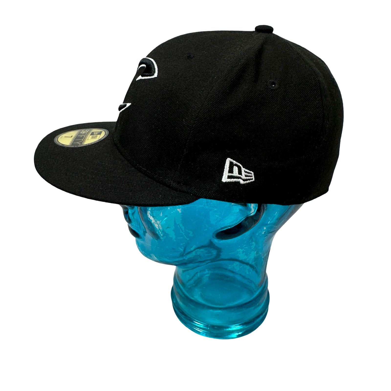 New Era New Era 59FIFTY Cleveland Cavaliers Fitted Hat 7 Black White Size ONE SIZE - 3 Thumbnail