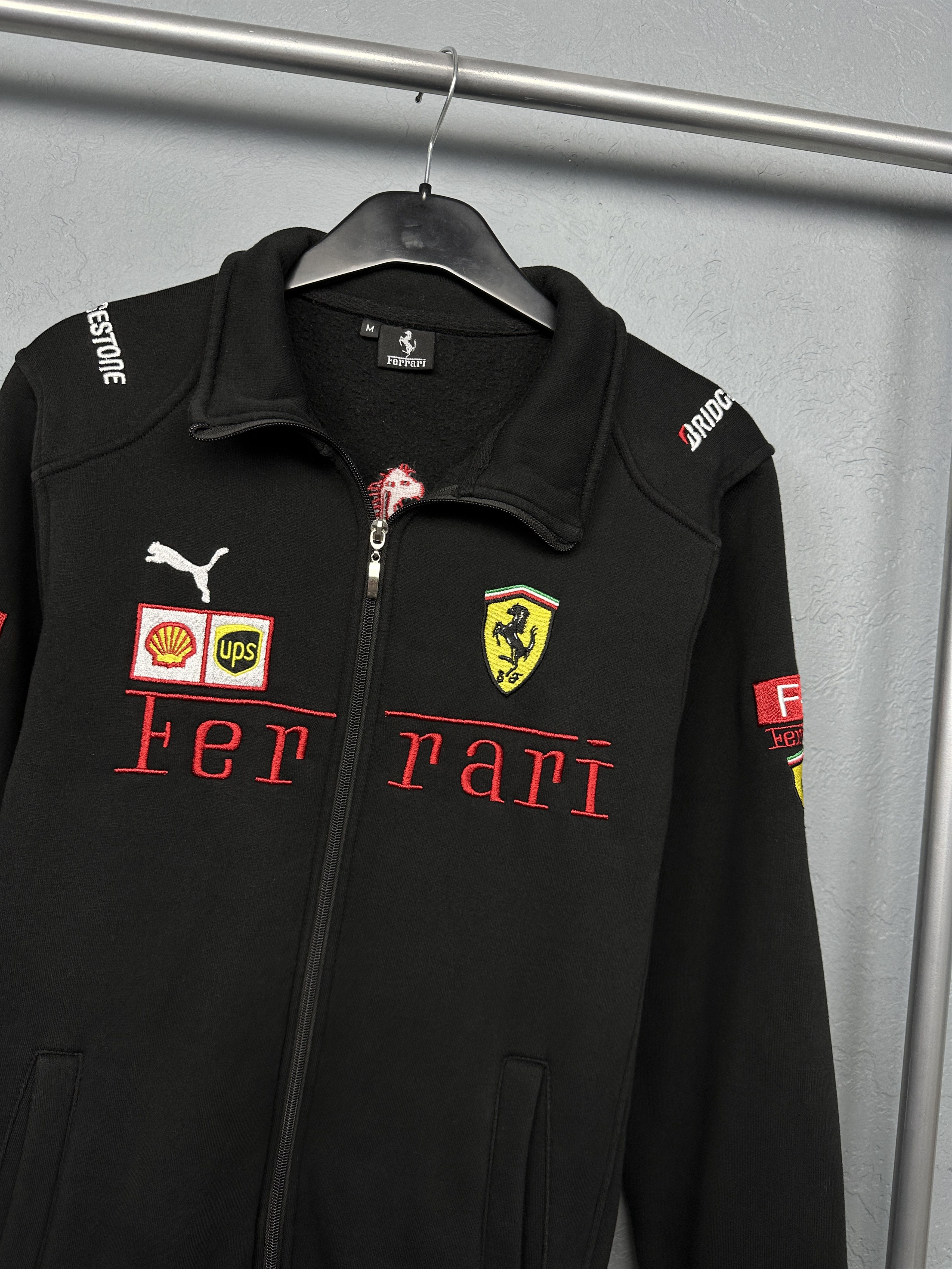 Formula 1 Formula 1 Ferrari team logo Vintage Mens Zip Hoodie Size US M / EU 48-50 / 2 - 2 Thumbnail