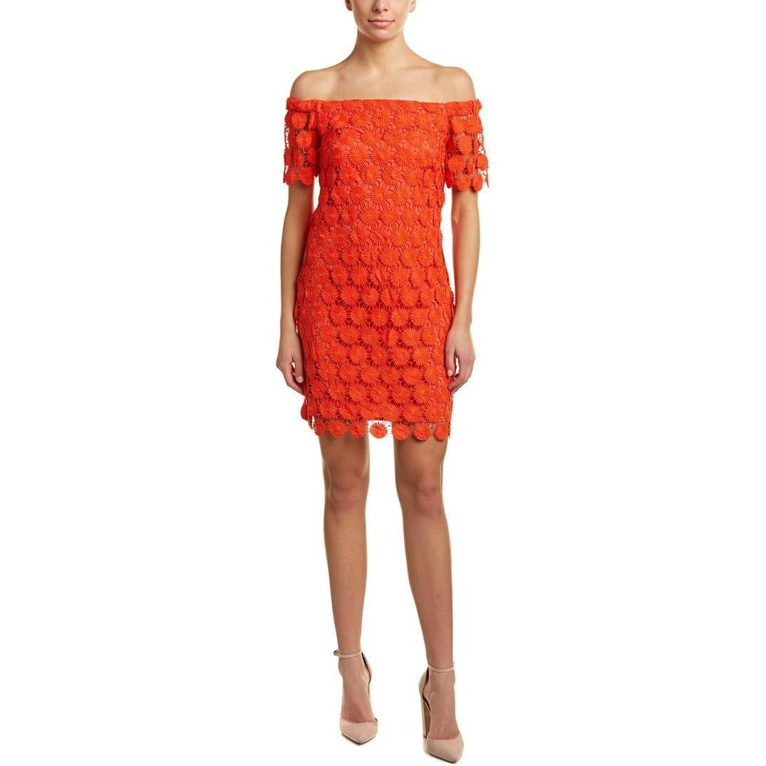 Trina Turk Trina Turk Merengue Daisy Off The Shoulder Dress Small Size S / US 4 / IT 40 - 1 Thumbnail