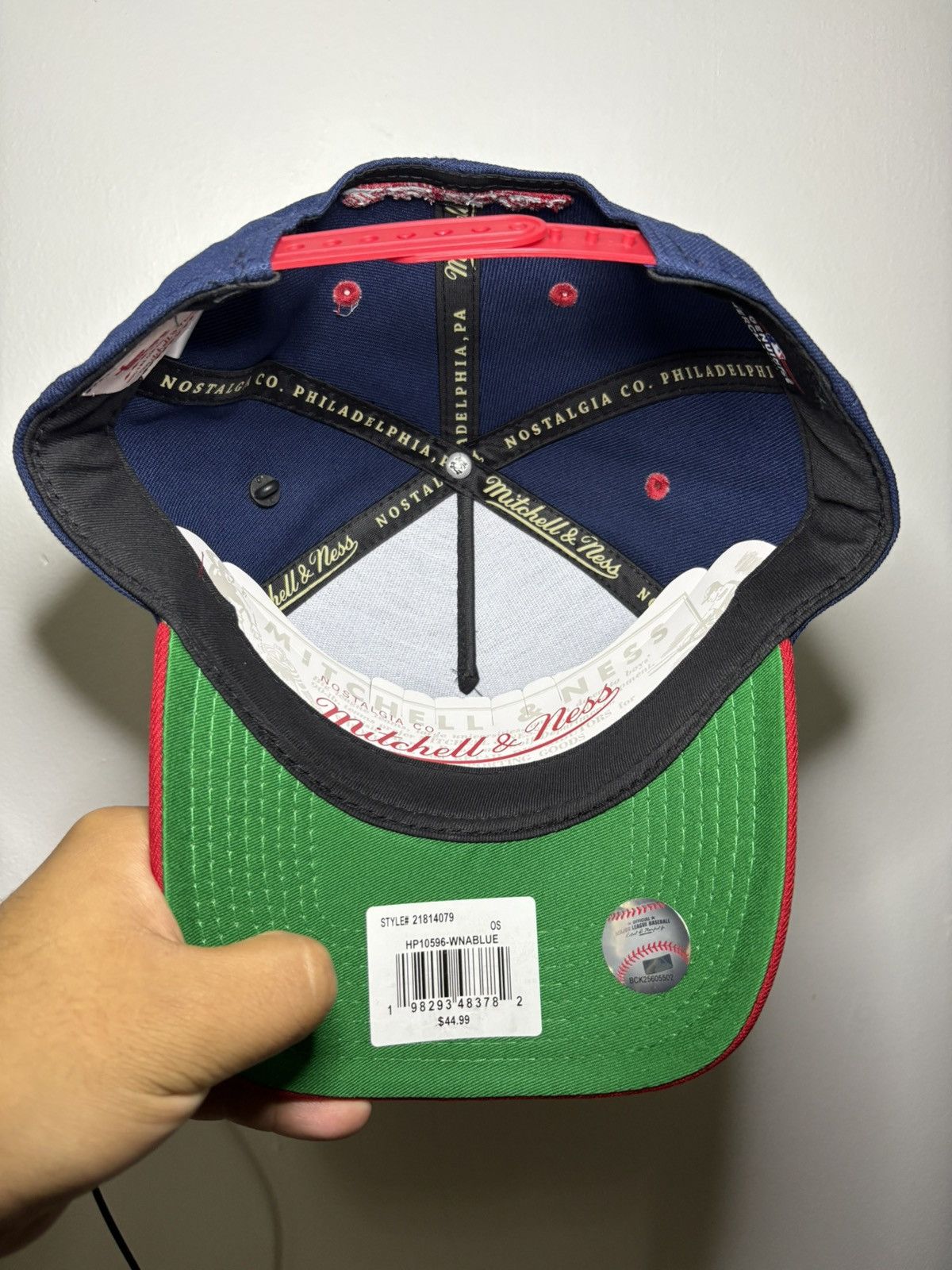 Mitchell & Ness Brand New Washington Nationals Snapback Topps Collab Size ONE SIZE - 6 Thumbnail
