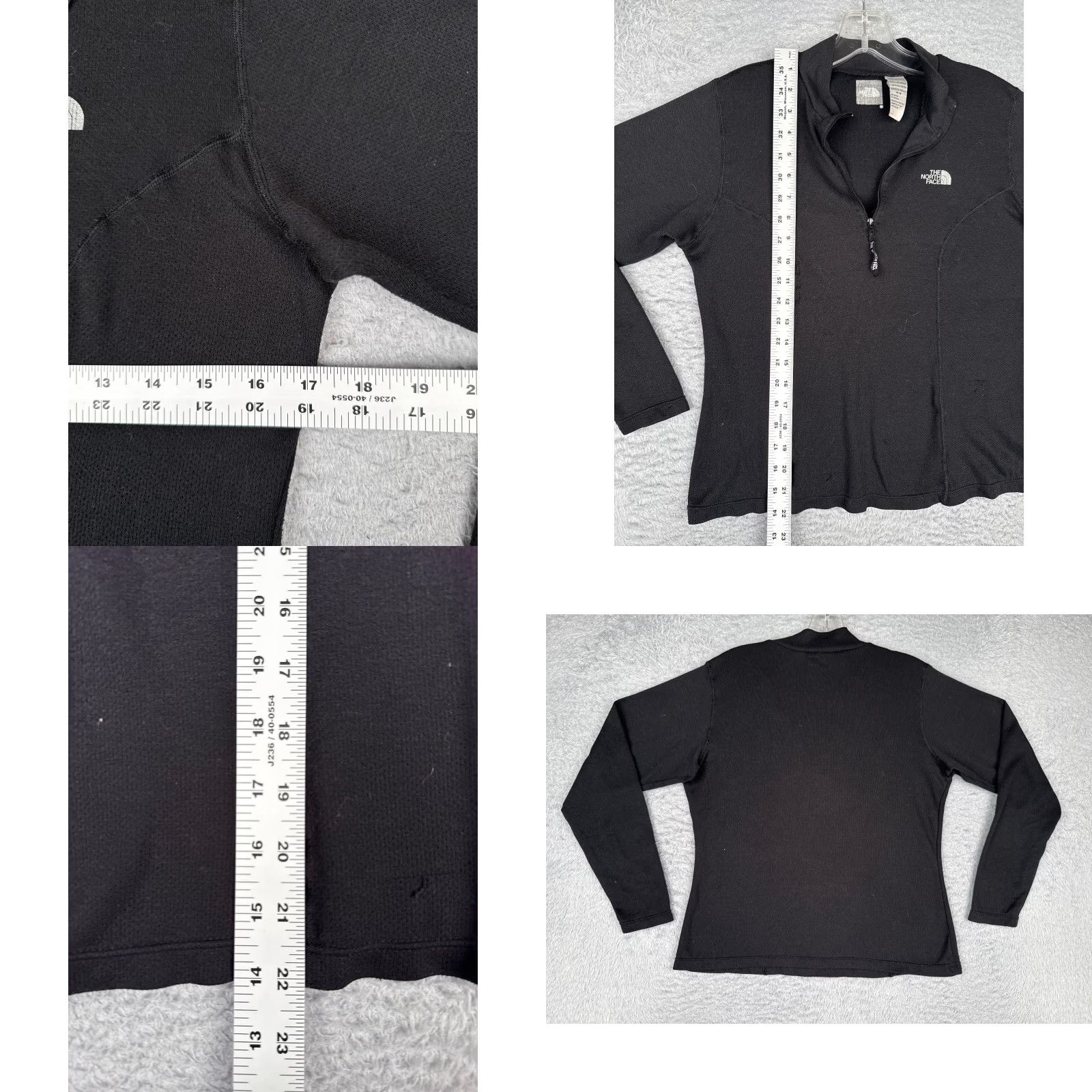 The North Face The North Face Sweatshirt Women M Black 1/4 Zip Long Sleeve Polyester READ Size M / US 6-8 / IT 42-44 - 8 Thumbnail