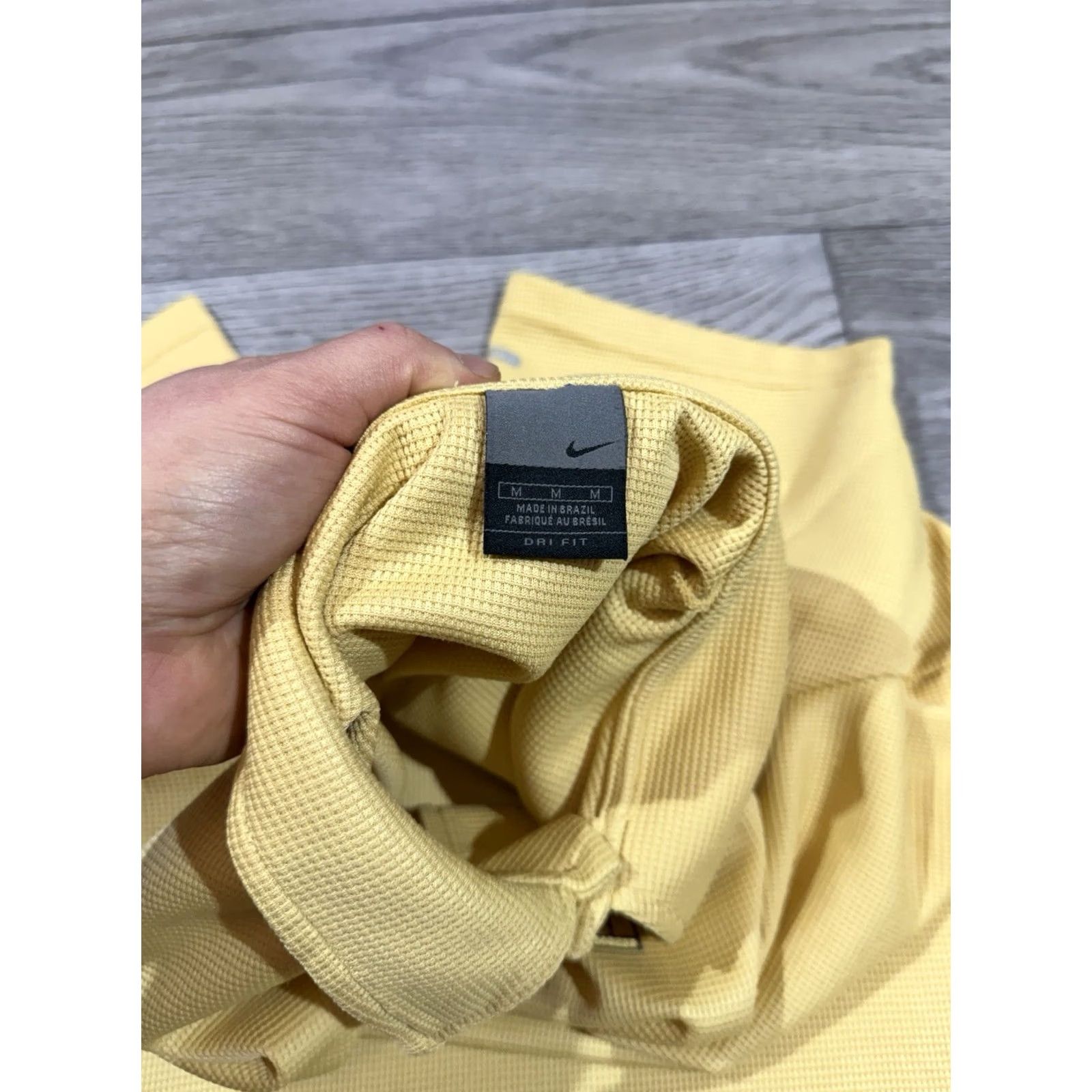 Nike Nike Court Tennis Polo Shirt Mens Size M Yellow Mini Logo Size US M / EU 48-50 / 2 - 4 Thumbnail