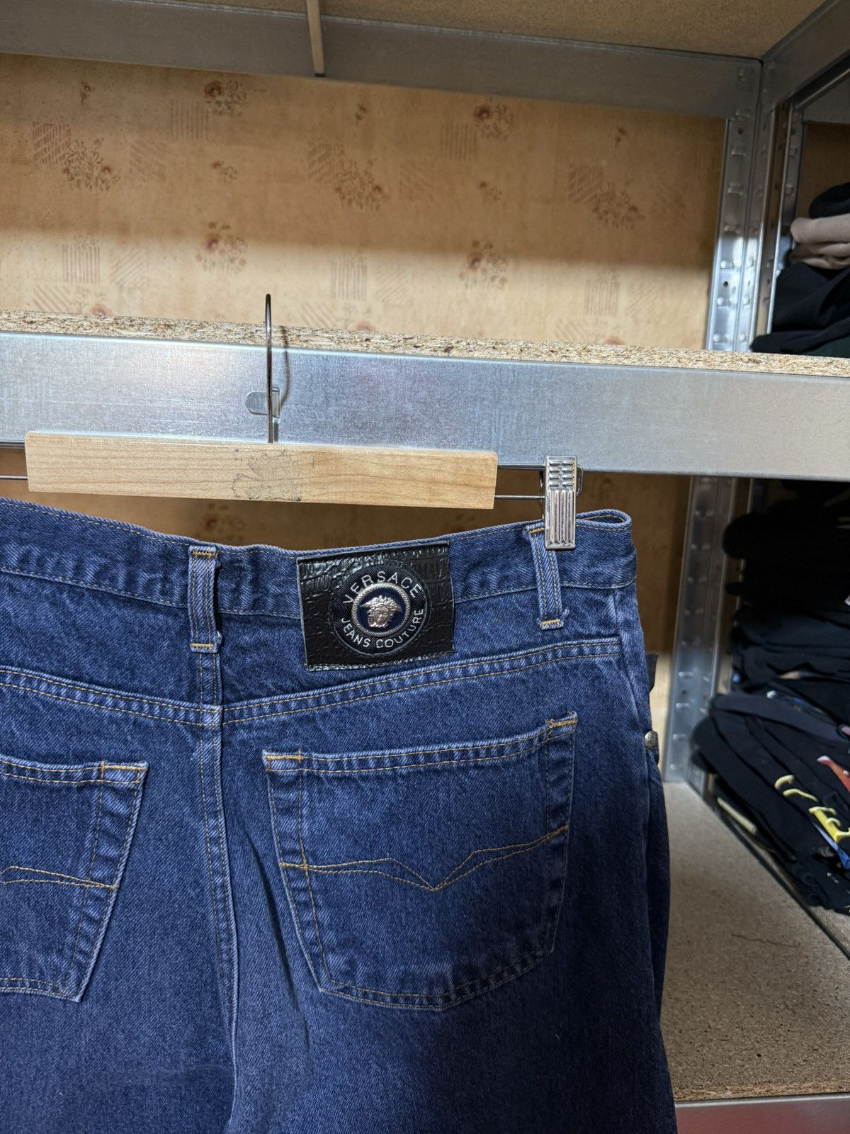 Versace × Versace Jeans Couture × Versus Versace Vintage 90s Luxury Versace Jeans Couture Denim Pants Size US 34 / EU 50 - 8 Thumbnail