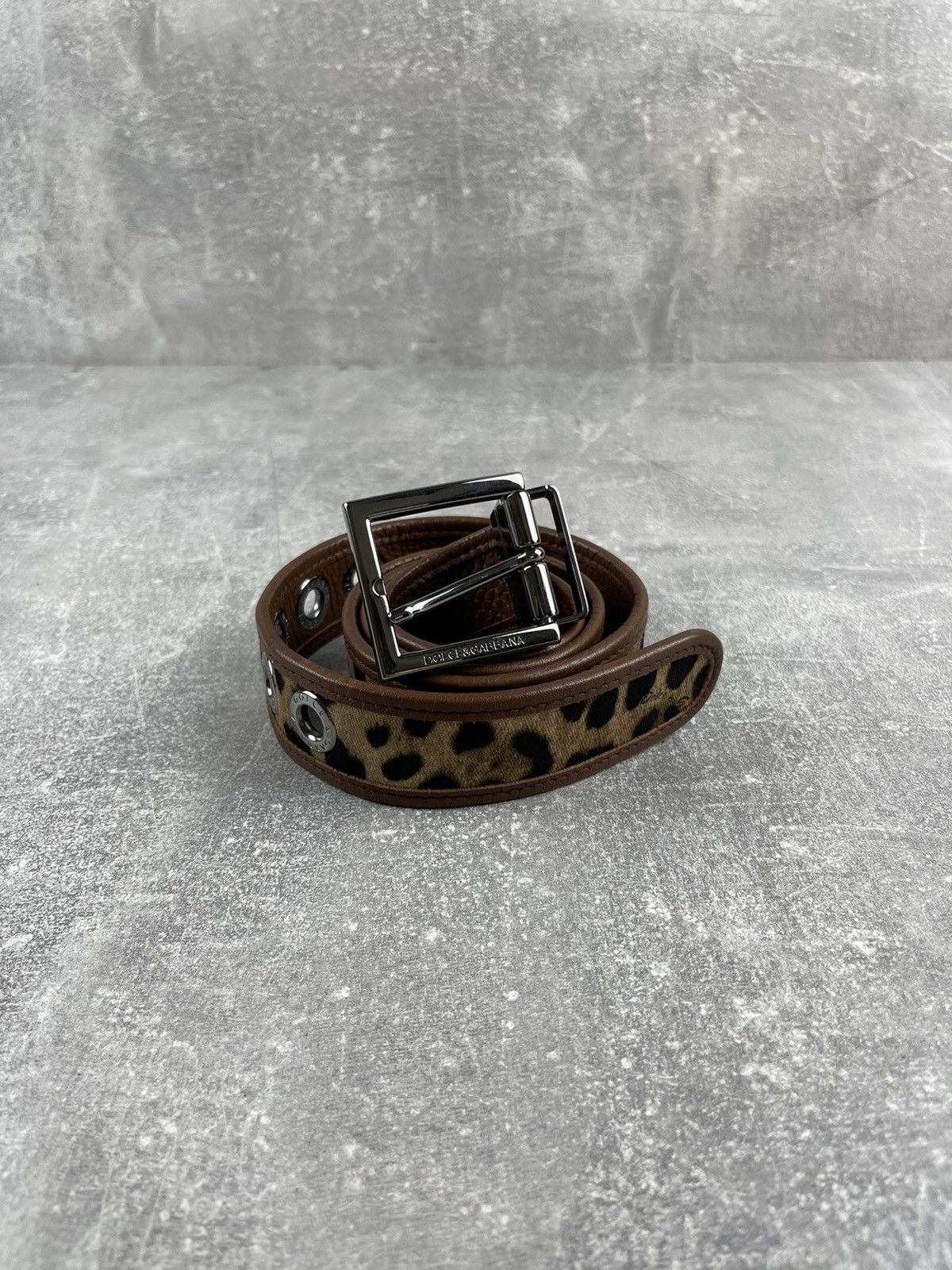 Dolce & Gabbana Dolce Gabbana Leopard Brown Leather Luxury Celebrity Logo Size ONE SIZE - 1 Thumbnail