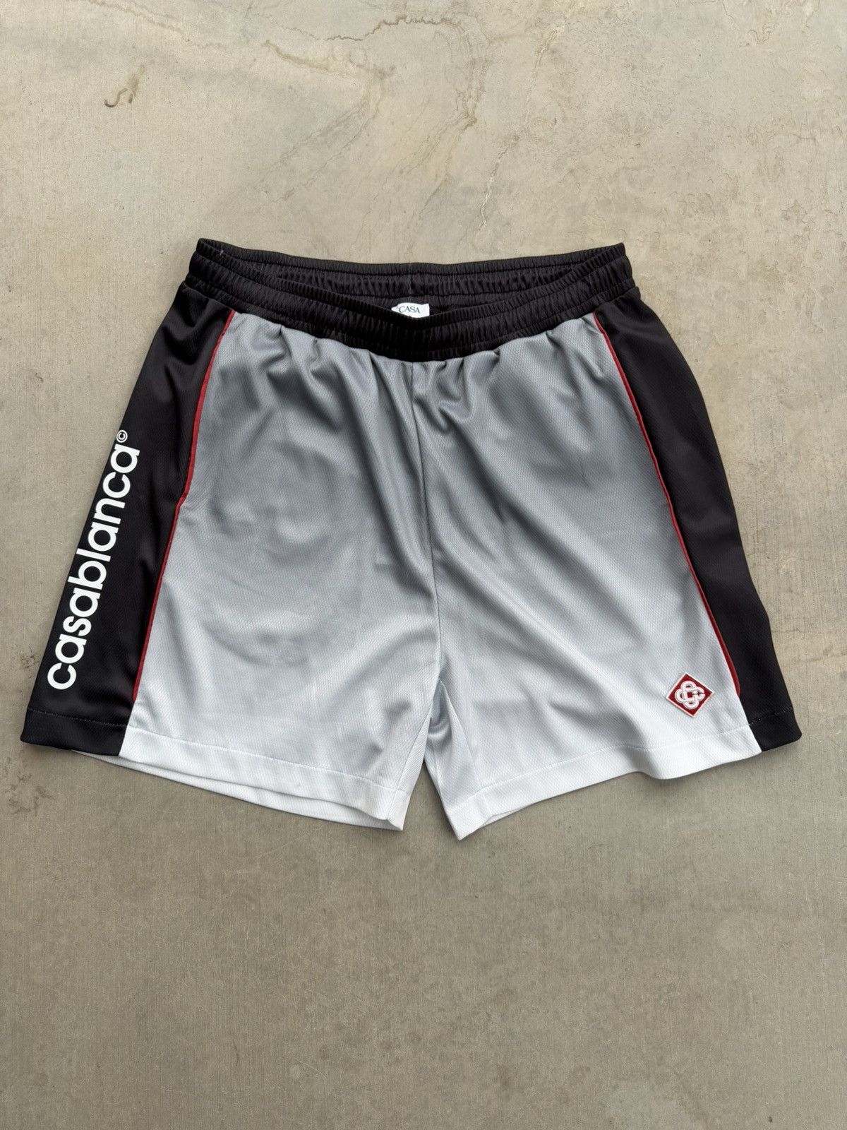 Casablanca Casablanca Logo Mesh Shorts Grey/Black Size S Brand New Size US 30 / EU 46 - 1 Thumbnail
