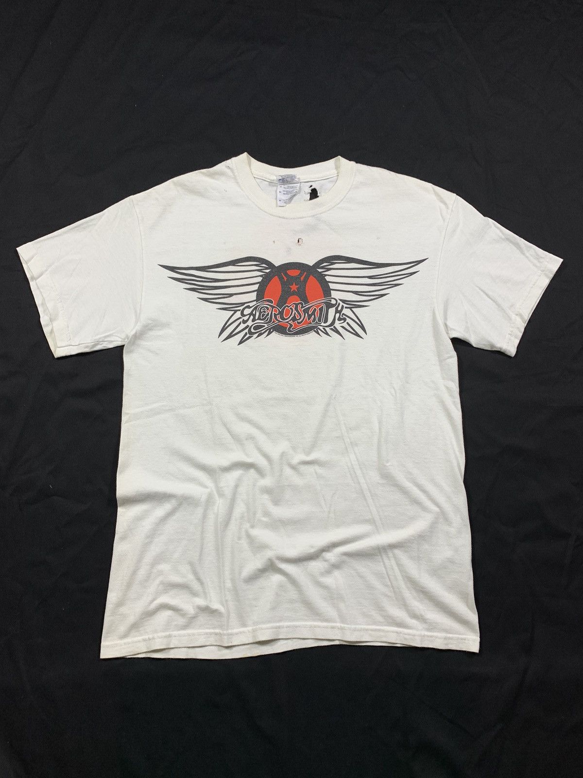 Band Tees × Vintage Distressed Aerosmith Tour T Shirt Tee Size US M / EU 48-50 / 2 - 1 Thumbnail