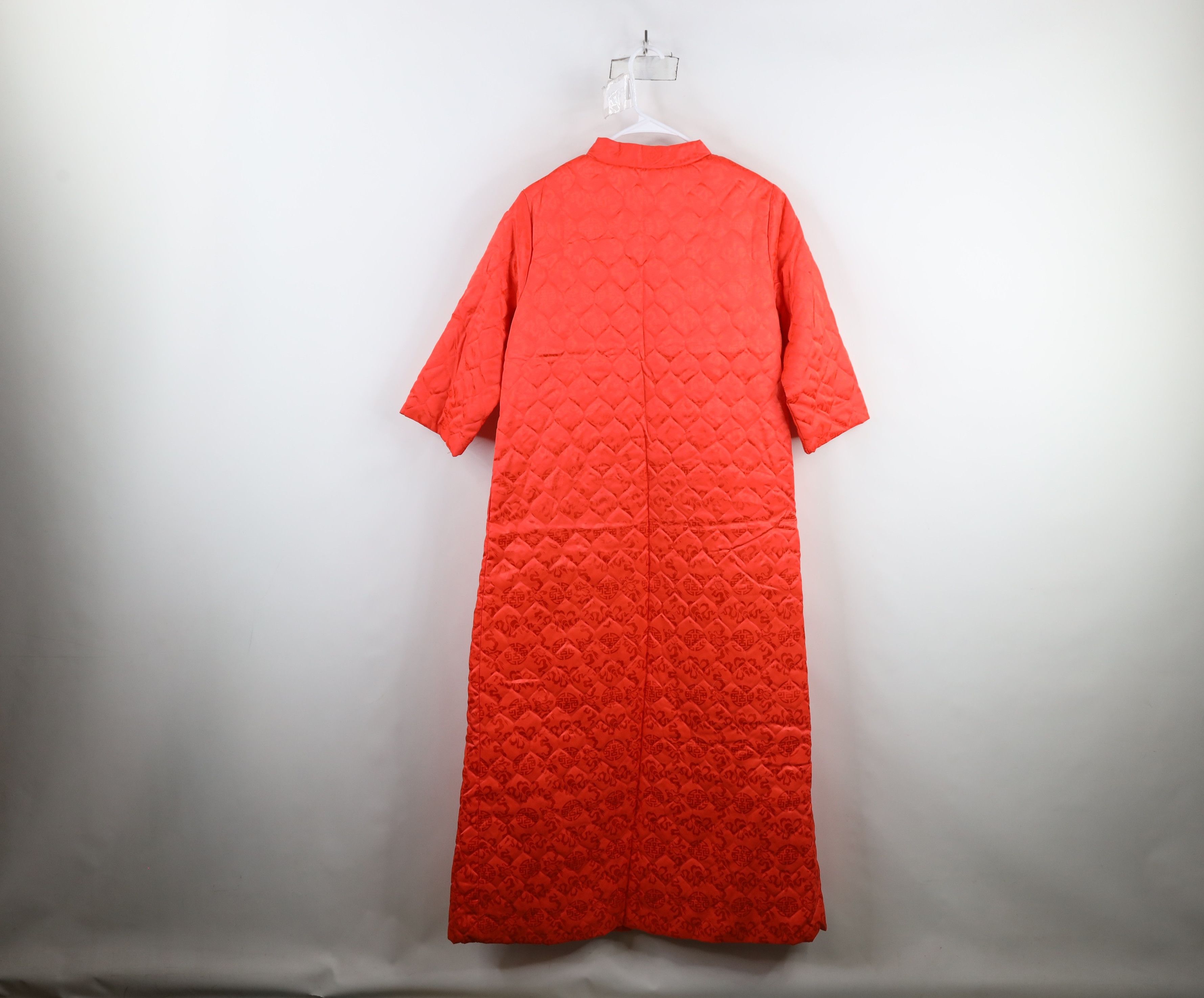 Vintage Deadstock Vintage 60s Quilted Kimono Night Sleep Jacket Size XL / US 12-14 / IT 48-50 - 13 Thumbnail