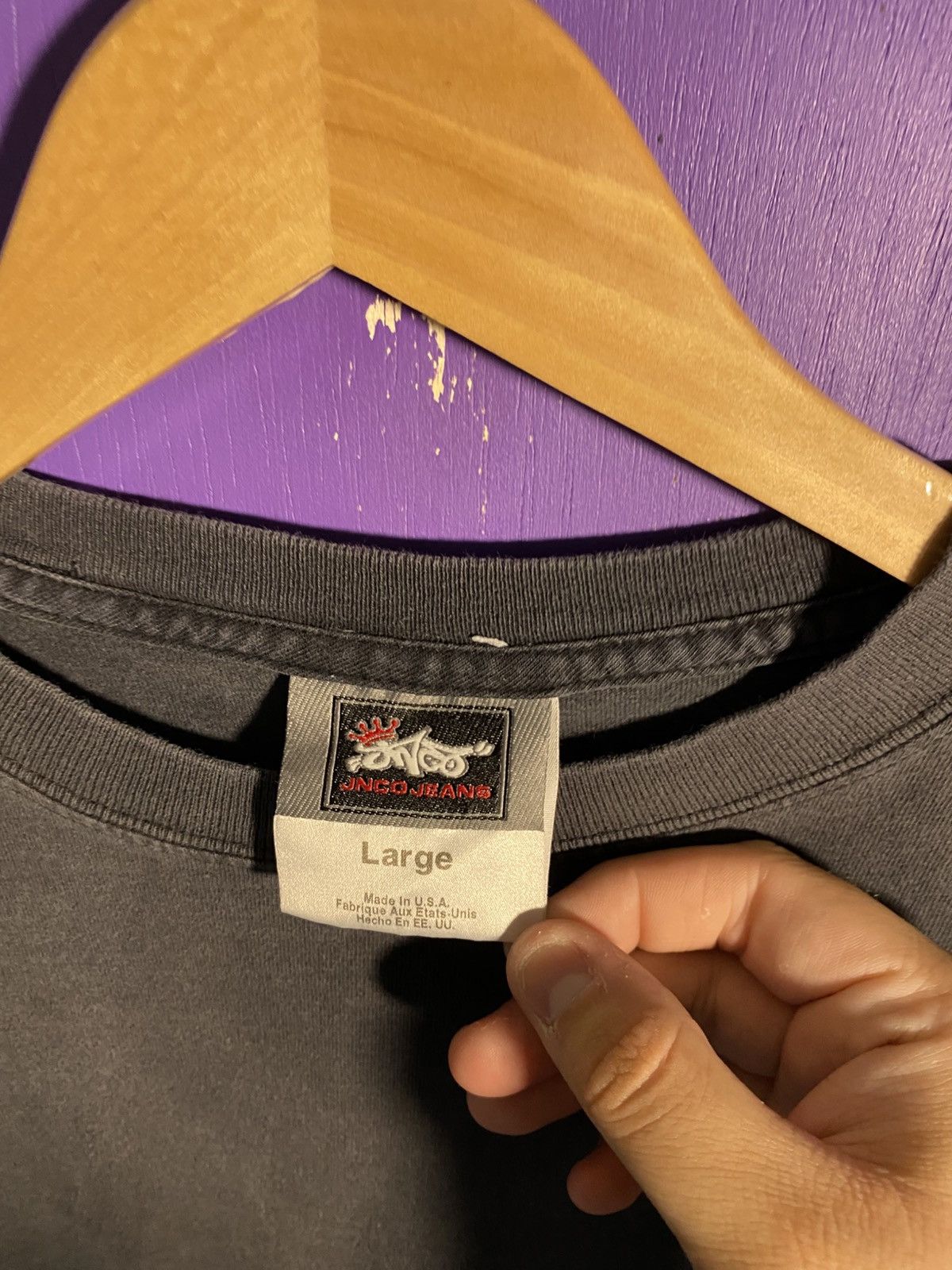 JNCO × Vintage Vintage 90s JNCO jeans crown logo mullet tee Size US L / EU 52-54 / 3 - 4 Thumbnail