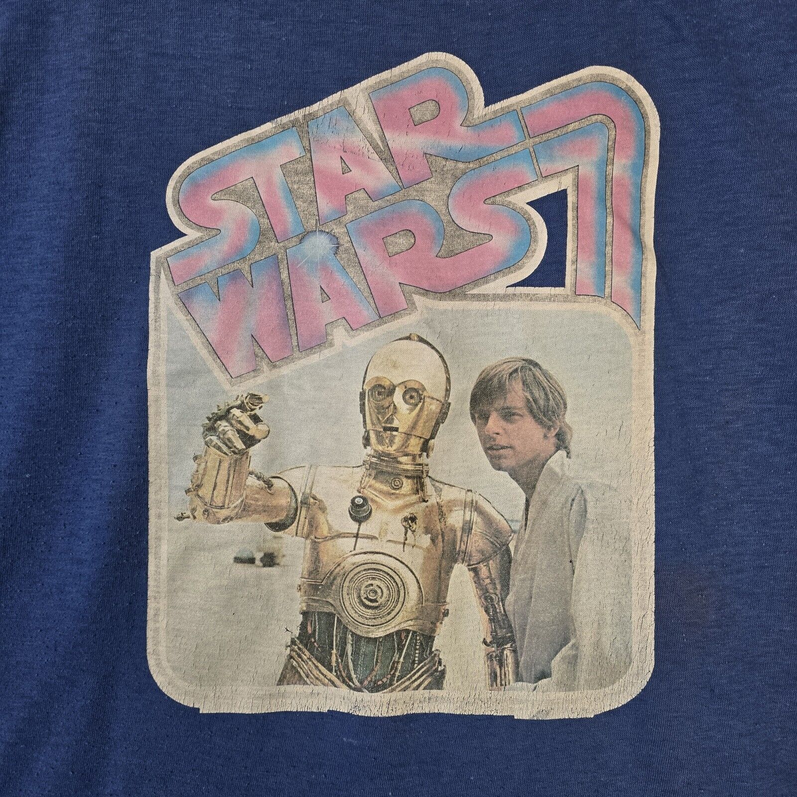 Vintage Vintage 1977 Star Wars Movie Cropped Shirt Medium Size US M / EU 48-50 / 2 - 4 Thumbnail