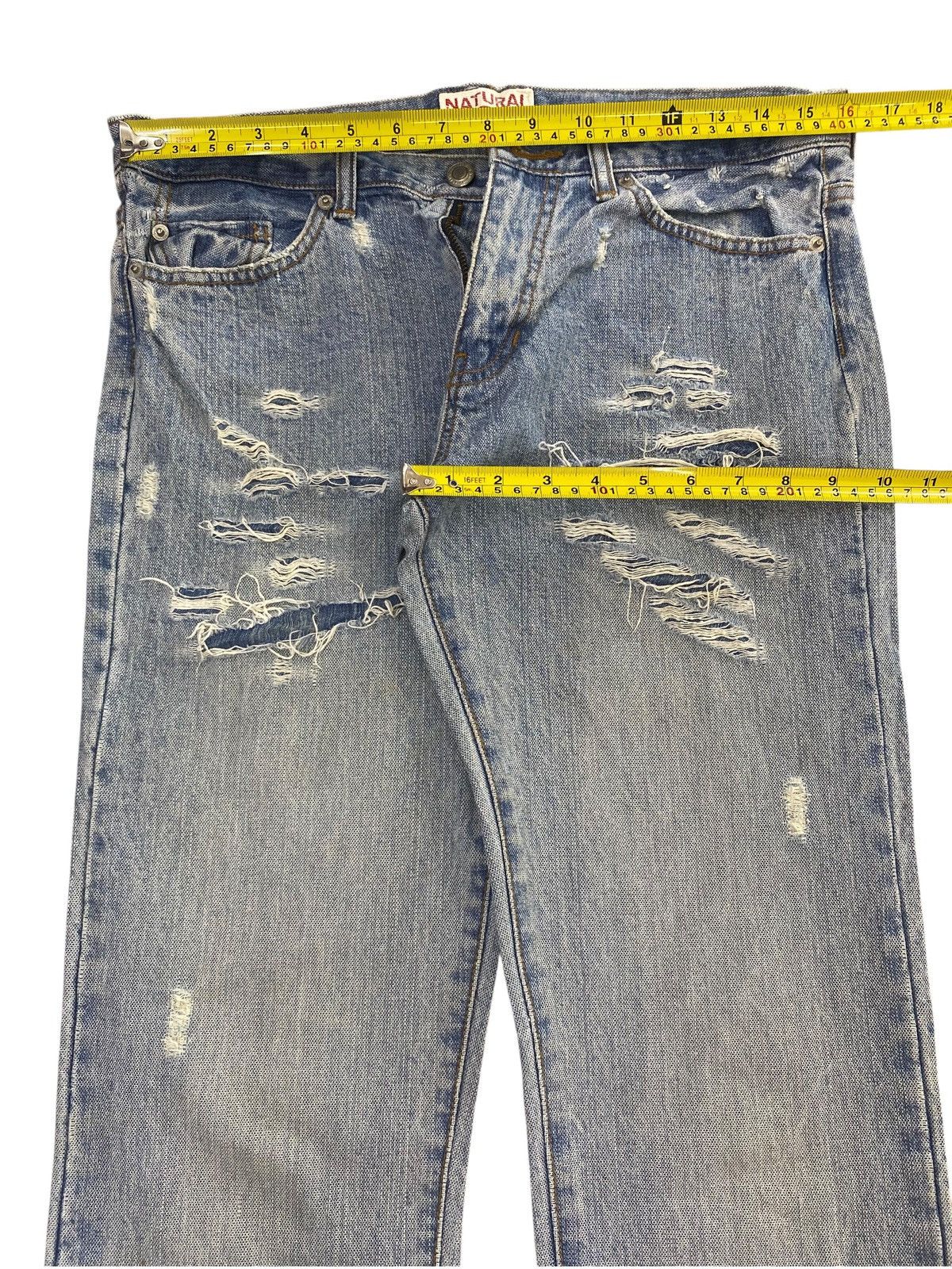 Japanese Brand Japanese Brand Acid Light Wash Style Ripped Style Size US 32 / EU 48 - 5 Thumbnail