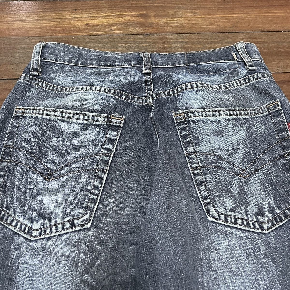 Vale Very Rare Vintage Brand Vale Hand Printed Baggy Jeans 2000s Size US 26 / EU 42 - 4 Thumbnail