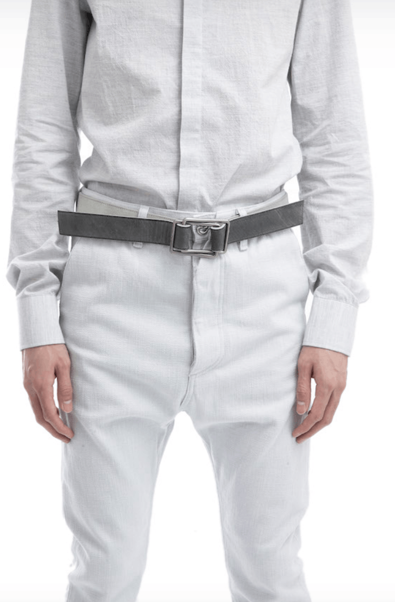 Deepti NWT Stone Crux Reversible Belt - White and Slate Leather Size ONE SIZE - 1 Thumbnail