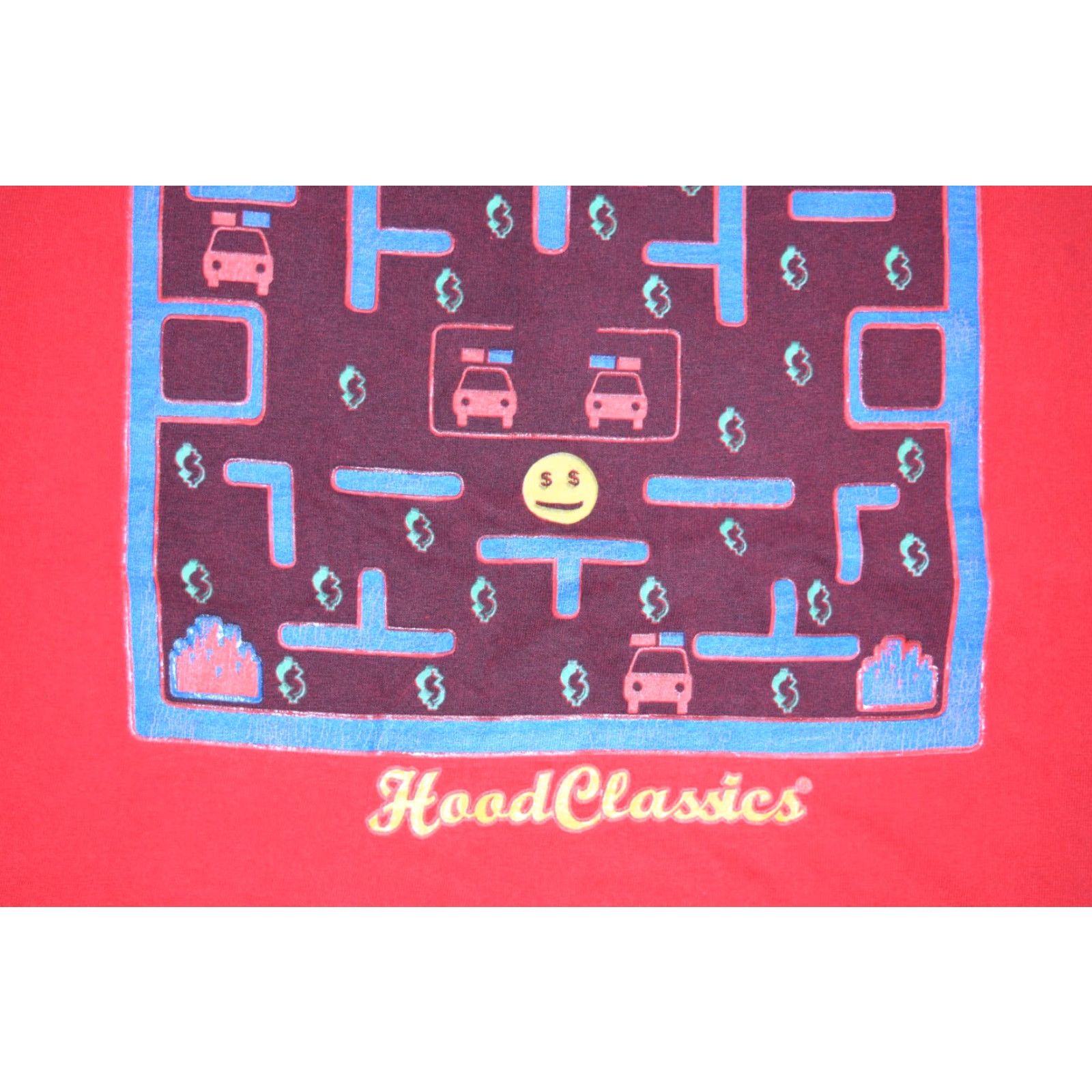 Vintage VINTAGE HOOD CLASSICS RAP TEE T-SHIRT 4XL RED Y2K PAC-MAN HIP HOP MENS Size US XXL / EU 58 / 5 - 3 Thumbnail