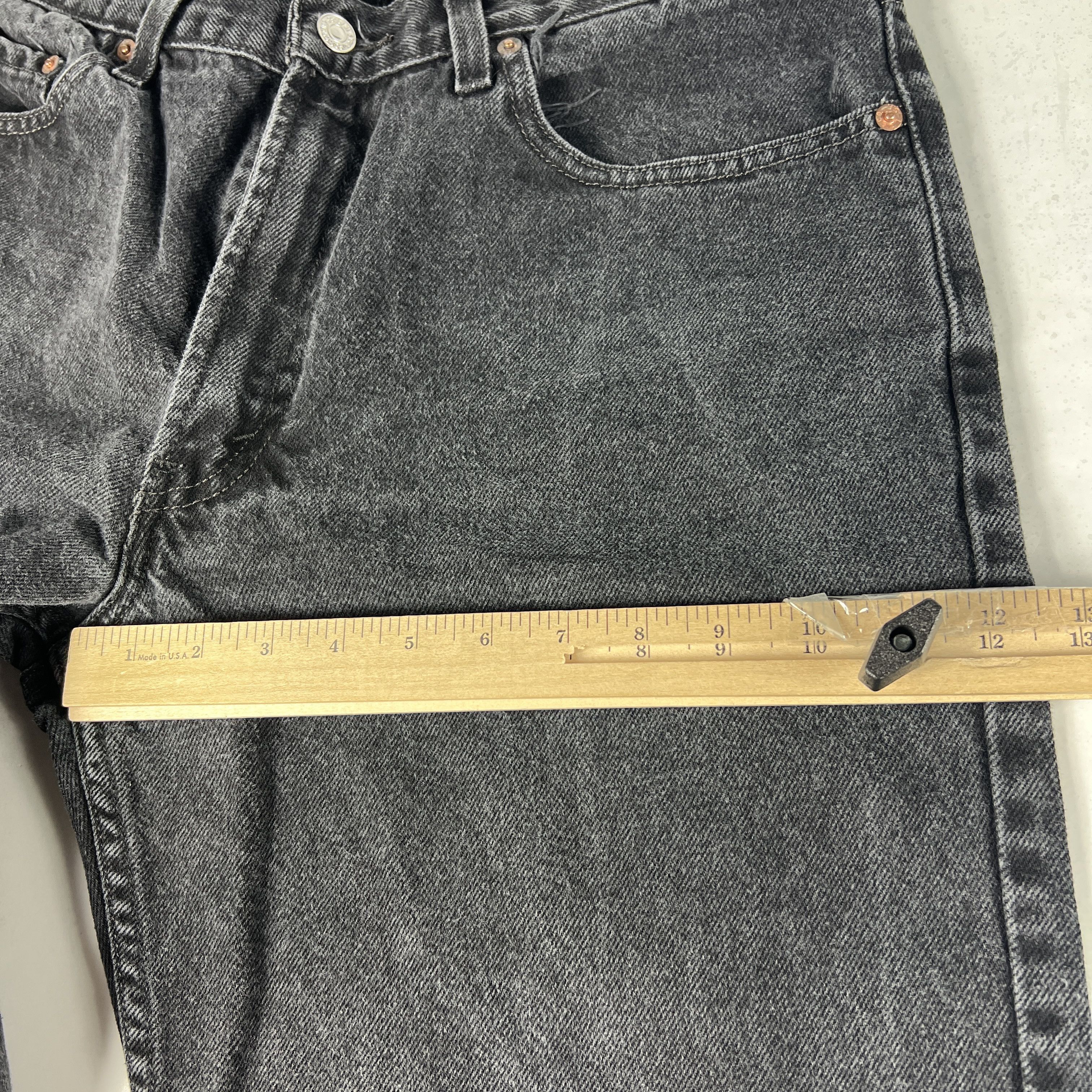 Levi's × Vintage Y2K Levi's Jeans 550 Relaxed Black Faded Denim Size US 34 / EU 50 - 20 Thumbnail
