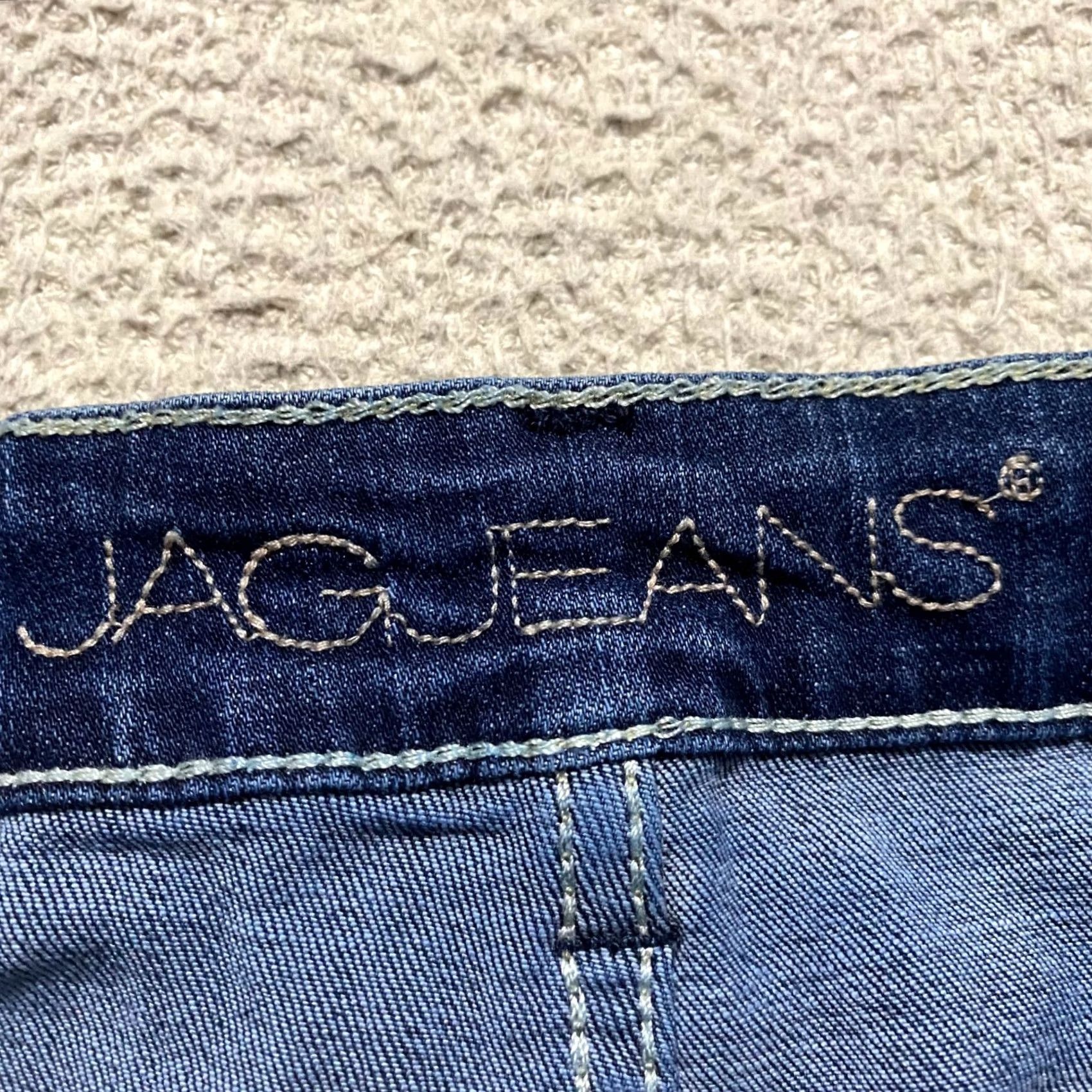 AG Jeans Jag Jeans Womens Jeans Blue Medium Wash Straight Leg 5 Pocket Mid Rise 6 XS? Size 28" / US 6 / IT 42 - 3 Thumbnail