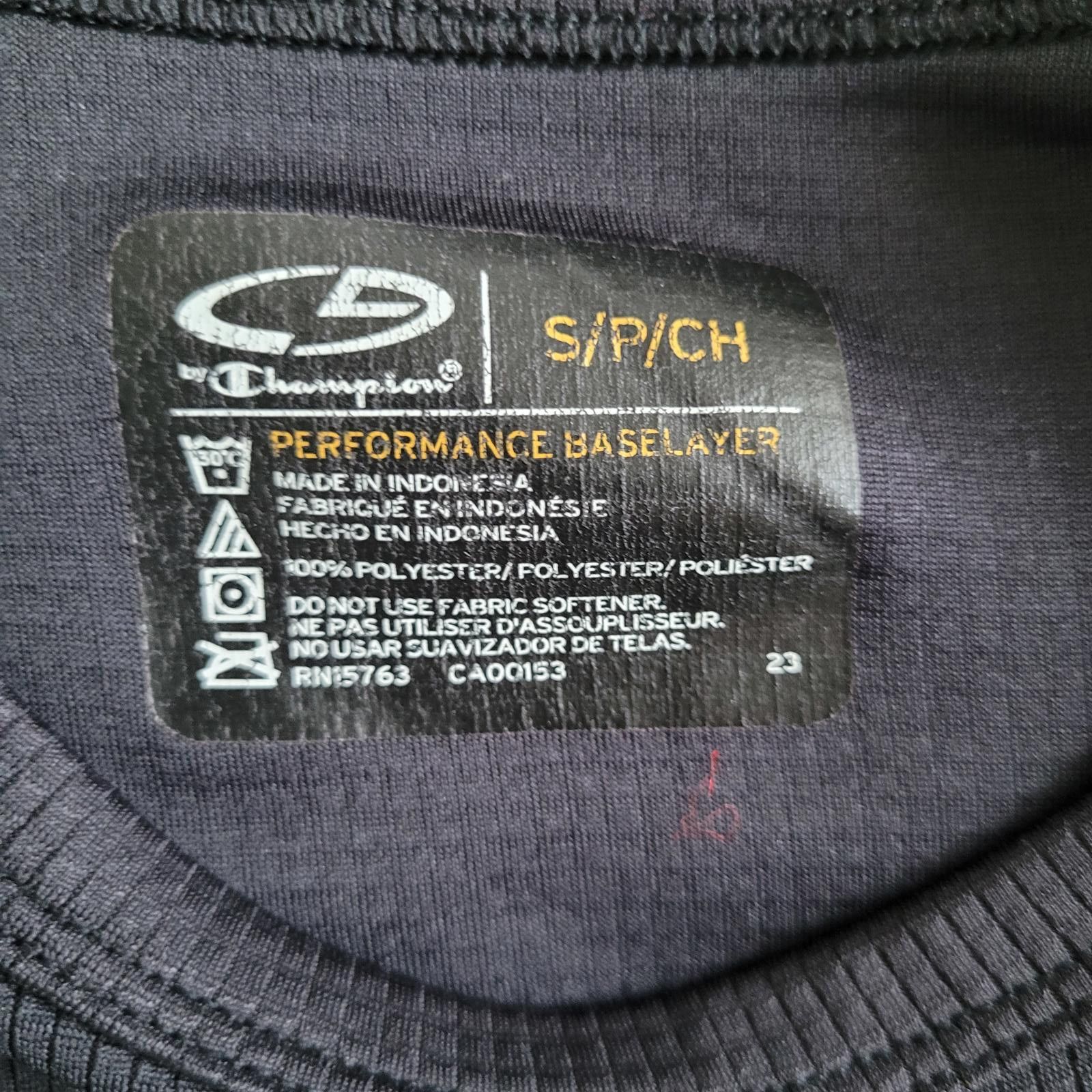 Champion Champion C9 Men’s Small Black Performance Base Layer Shirt Size US S / EU 44-46 / 1 - 3 Thumbnail