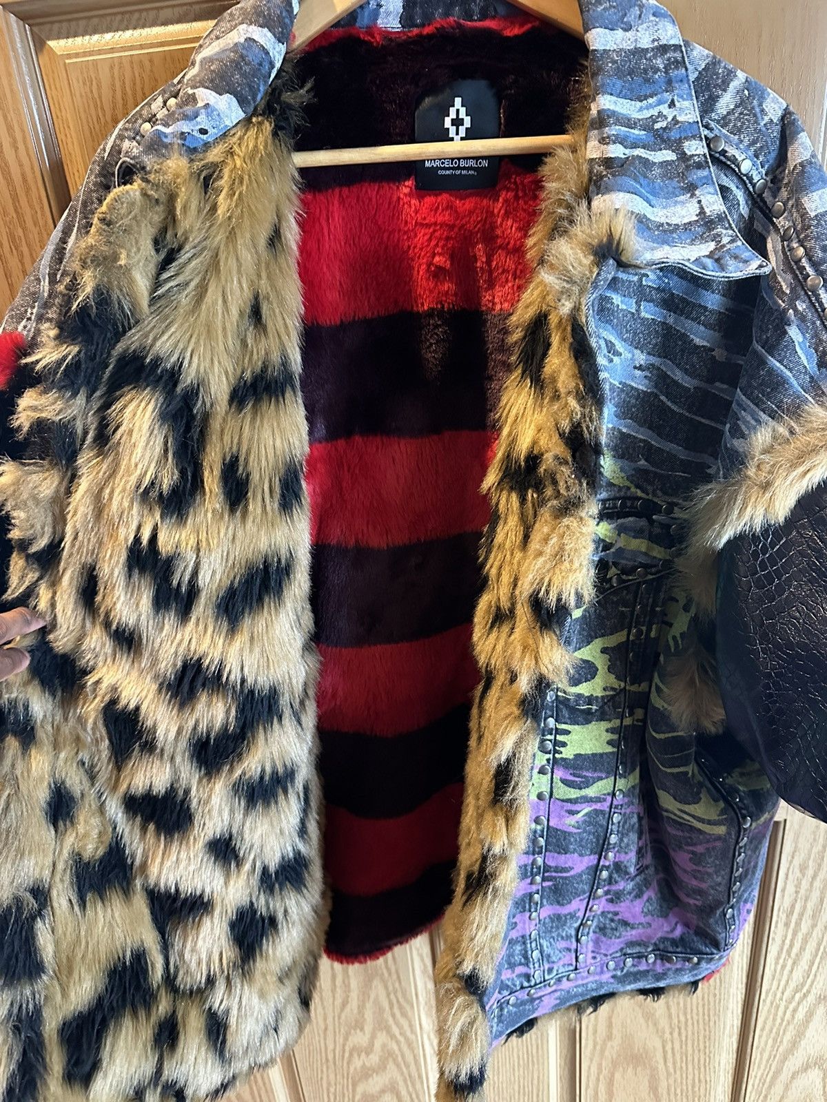 Marcelo Burlon Marcelo Burlon ‘Candies’ insane denim/leather/fur jacket Size US M / EU 48-50 / 2 - 3 Thumbnail