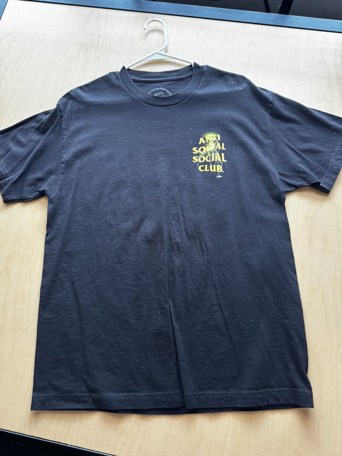 Anti Social Social Club Anti Social Social Club Yellow Lighting Tshirt Size US XL / EU 56 / 4 - 2 Thumbnail