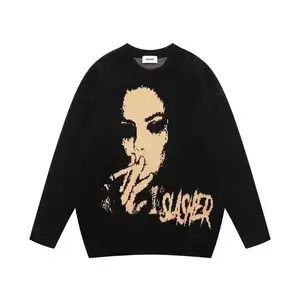 Aran Isles Knitwear Slasher Knit Black Sweater Size US M / EU 48-50 / 2 - 3 Thumbnail