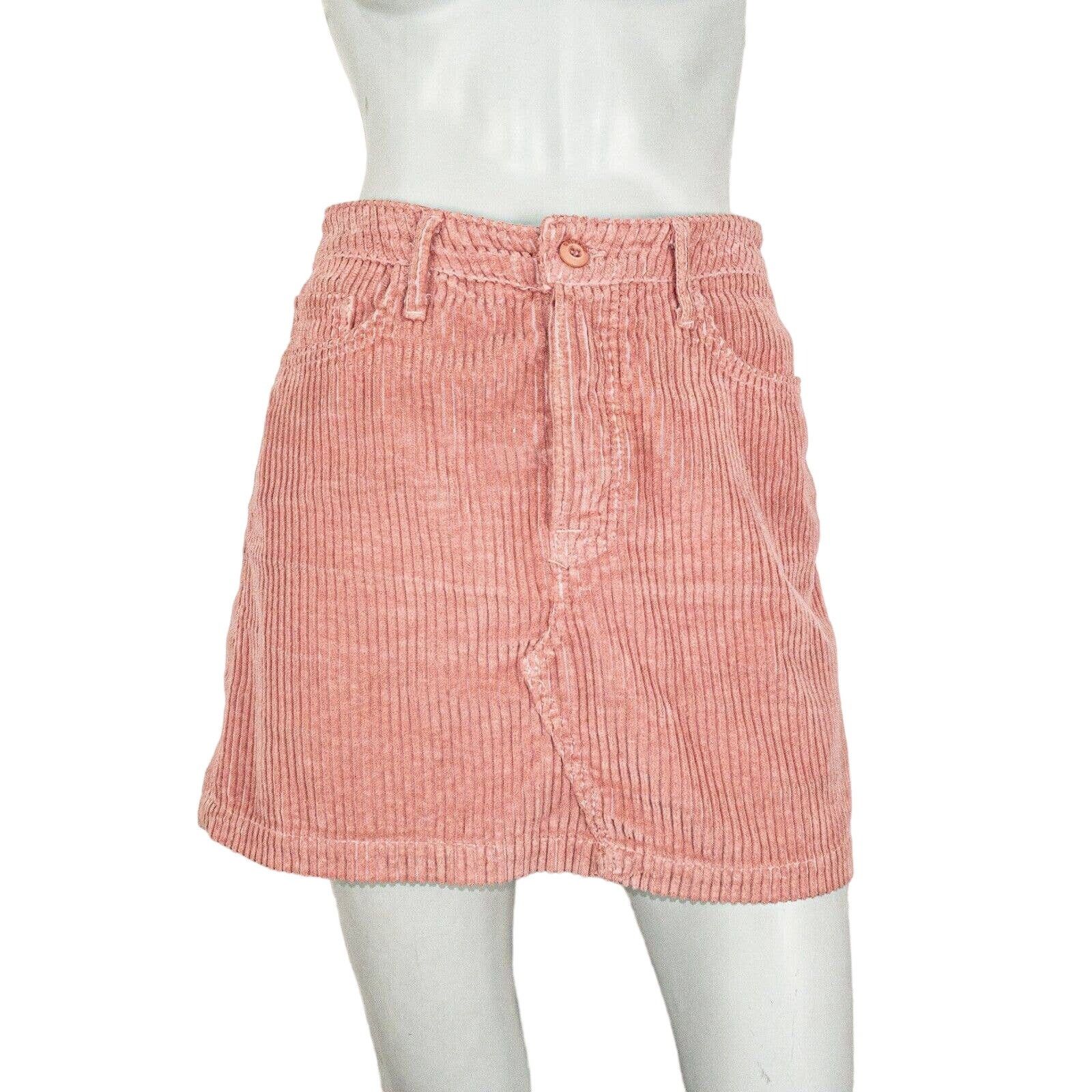 GRLFRND GRLFRND Corduroy Zamira Skirt Last Rose Pink size 26 Size 26" / US 2 / IT 38 - 2 Thumbnail