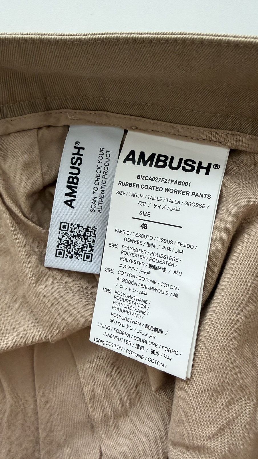 Ambush Design Ambush rubber coated worker pants W32 Size US 32 / EU 48 - 4 Thumbnail