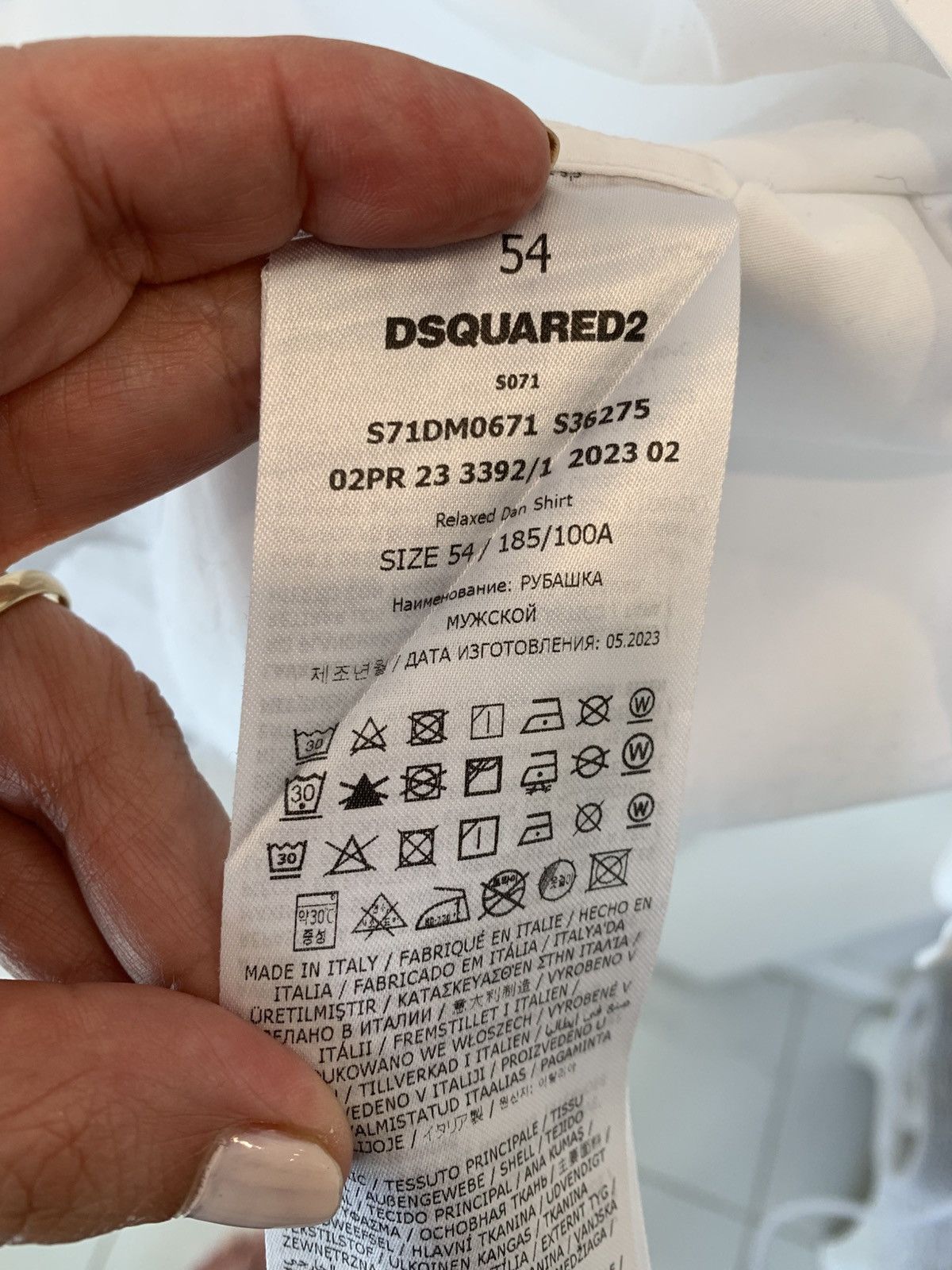Dsquared2 DSquared2 Pac-Man Cotton Shirt. Size 54 Size US L / EU 52-54 / 3 - 10 Thumbnail