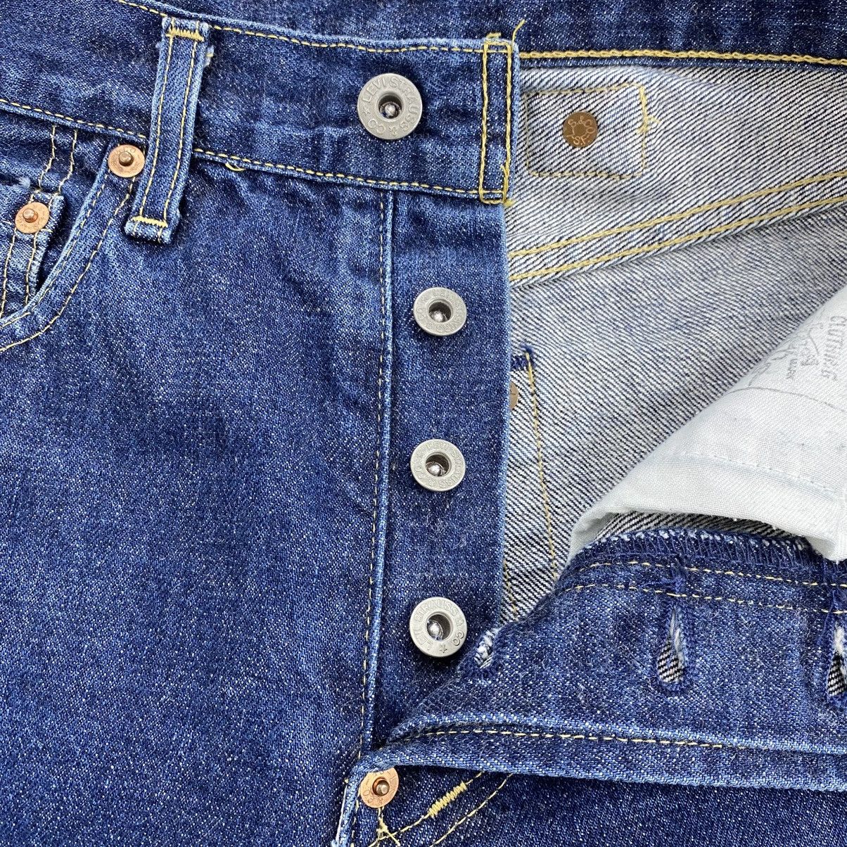 Levi's 🇯🇵 1990s Levis 702xx Selvedge Buckle Back Faded Blue Jeans Size US 27 - 5 Thumbnail