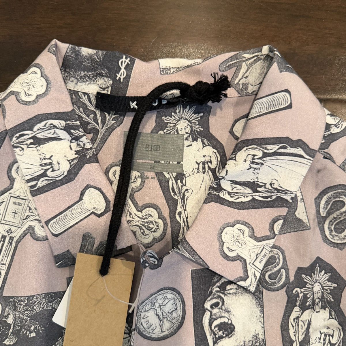 Ksubi new ksubi medium m short sleeve shirt top kut out mauve Size US M / EU 48-50 / 2 - 5 Thumbnail