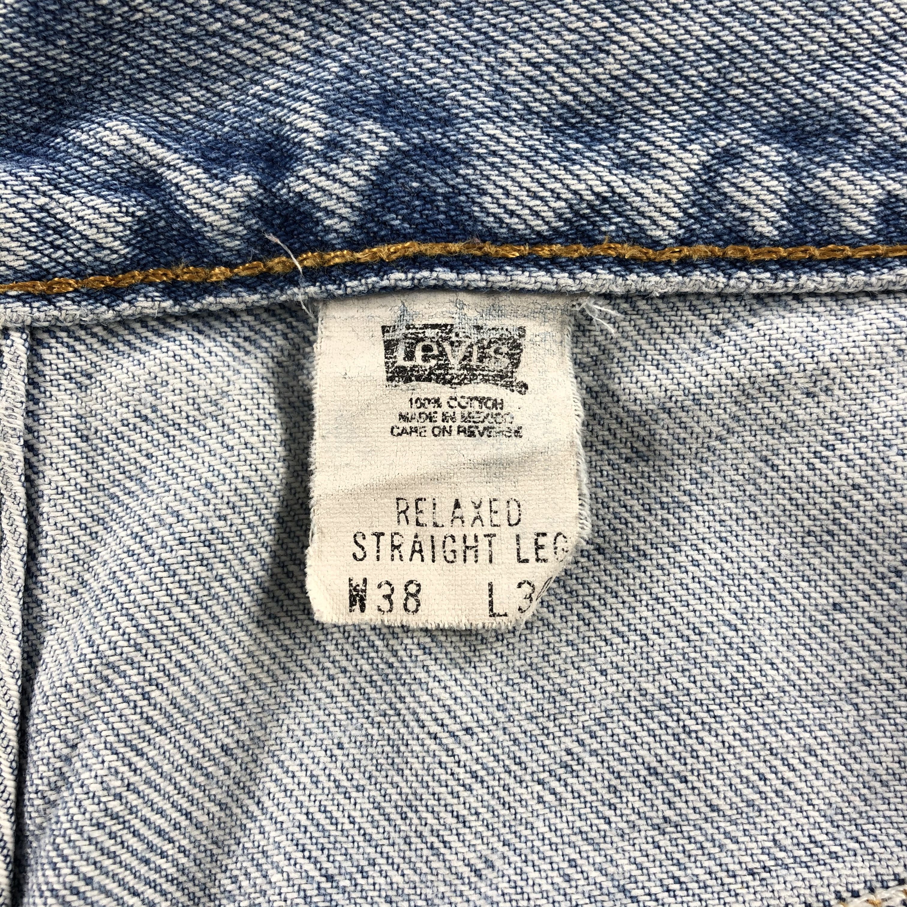 Levi's × Vintage Vintage 90s Light Wash Levis Jeans-JM1465 Size US 37 - 12 Thumbnail