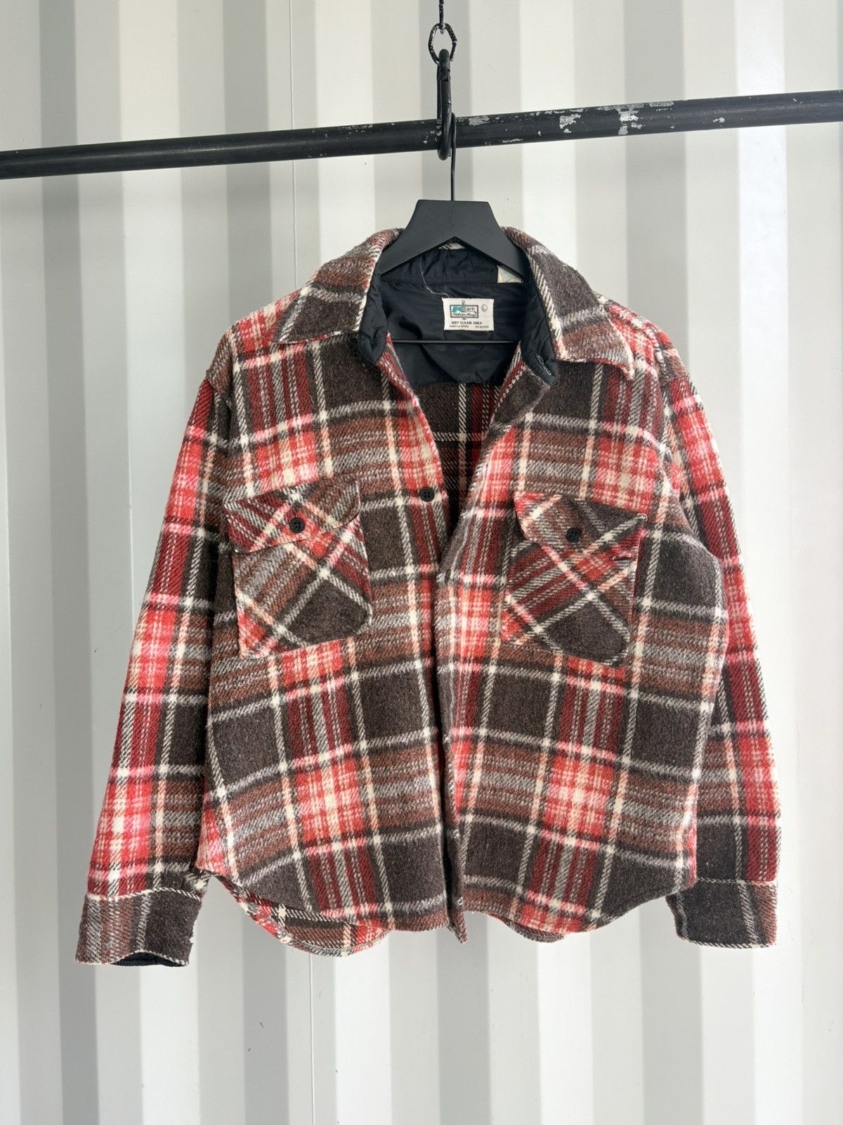Vintage Thrashed Boxy Sun Faded Flannel Distressed Grunge Size US L / EU 52-54 / 3 - 1 Thumbnail