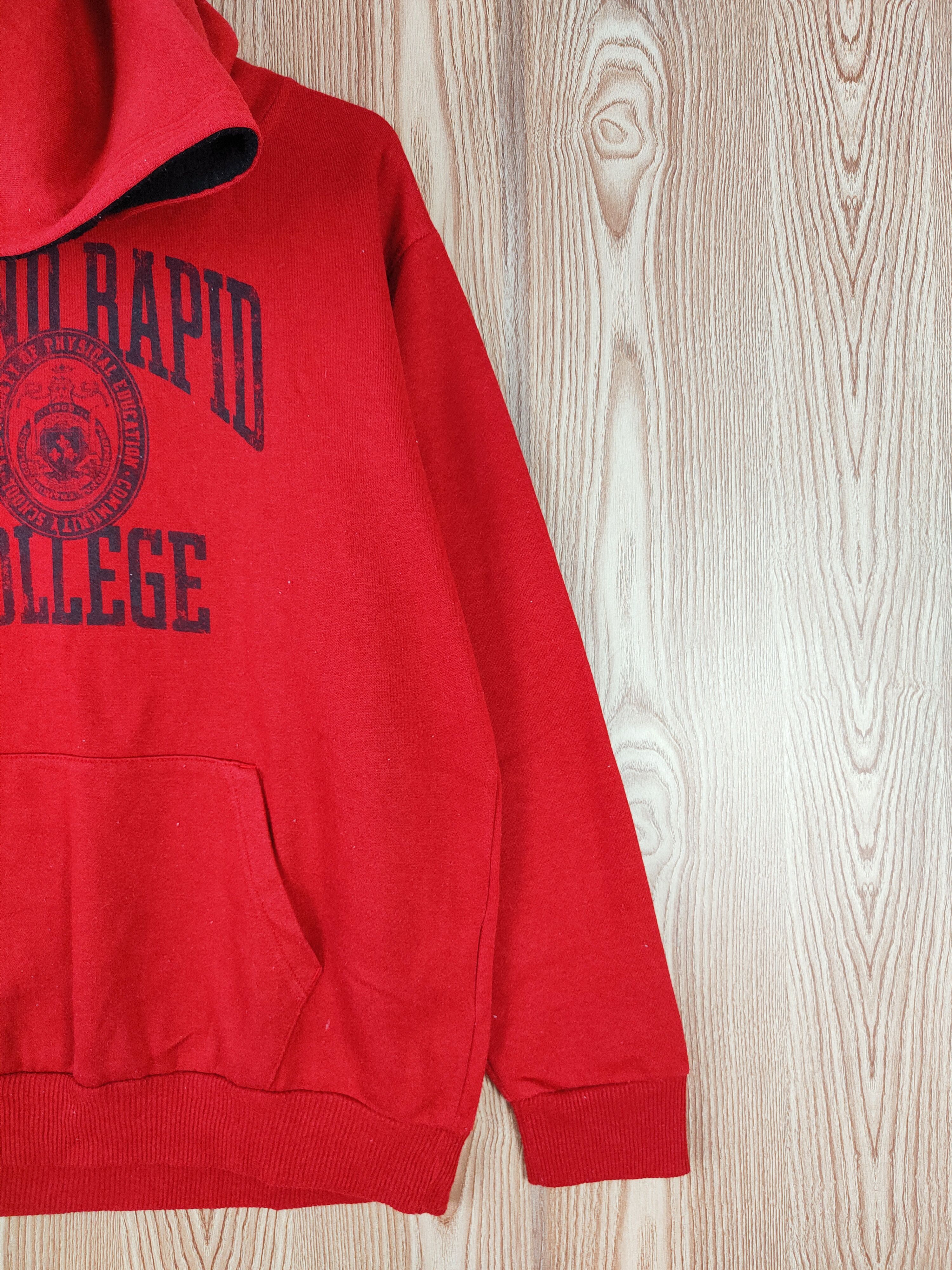 Japanese Brand × Vintage Vintage 💥 Defective Struct Red Hoodie Sweatshirts Size US L / EU 52-54 / 3 - 6 Thumbnail