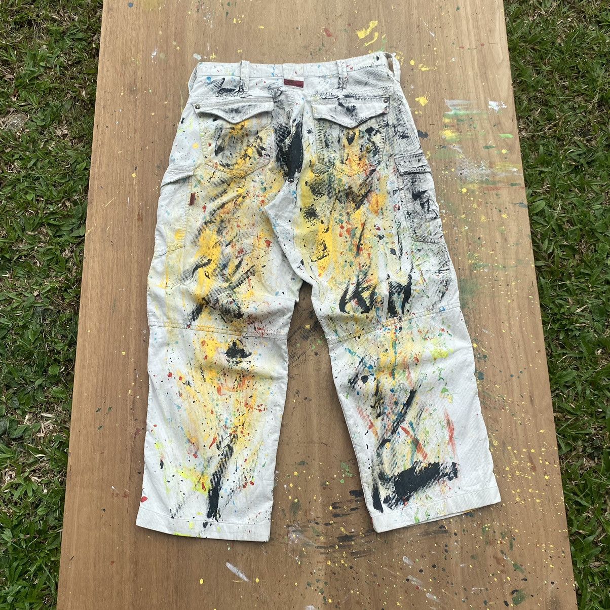 Other Custom Painter Multi Colour Cargo Pants Size US 33 - 4 Thumbnail