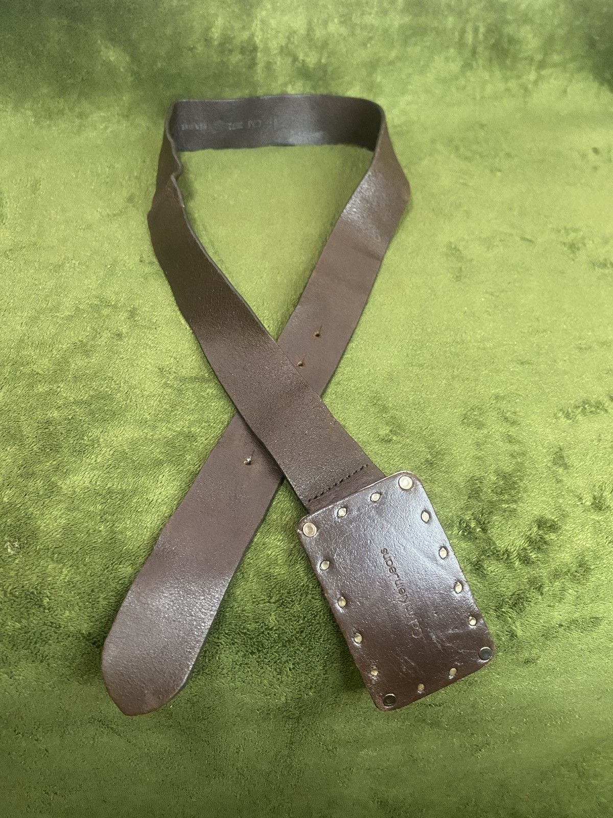 Calvin Klein × Calvin Klein 205W39NYC Calvin klein jeans leather belt Size 34 - 5 Thumbnail