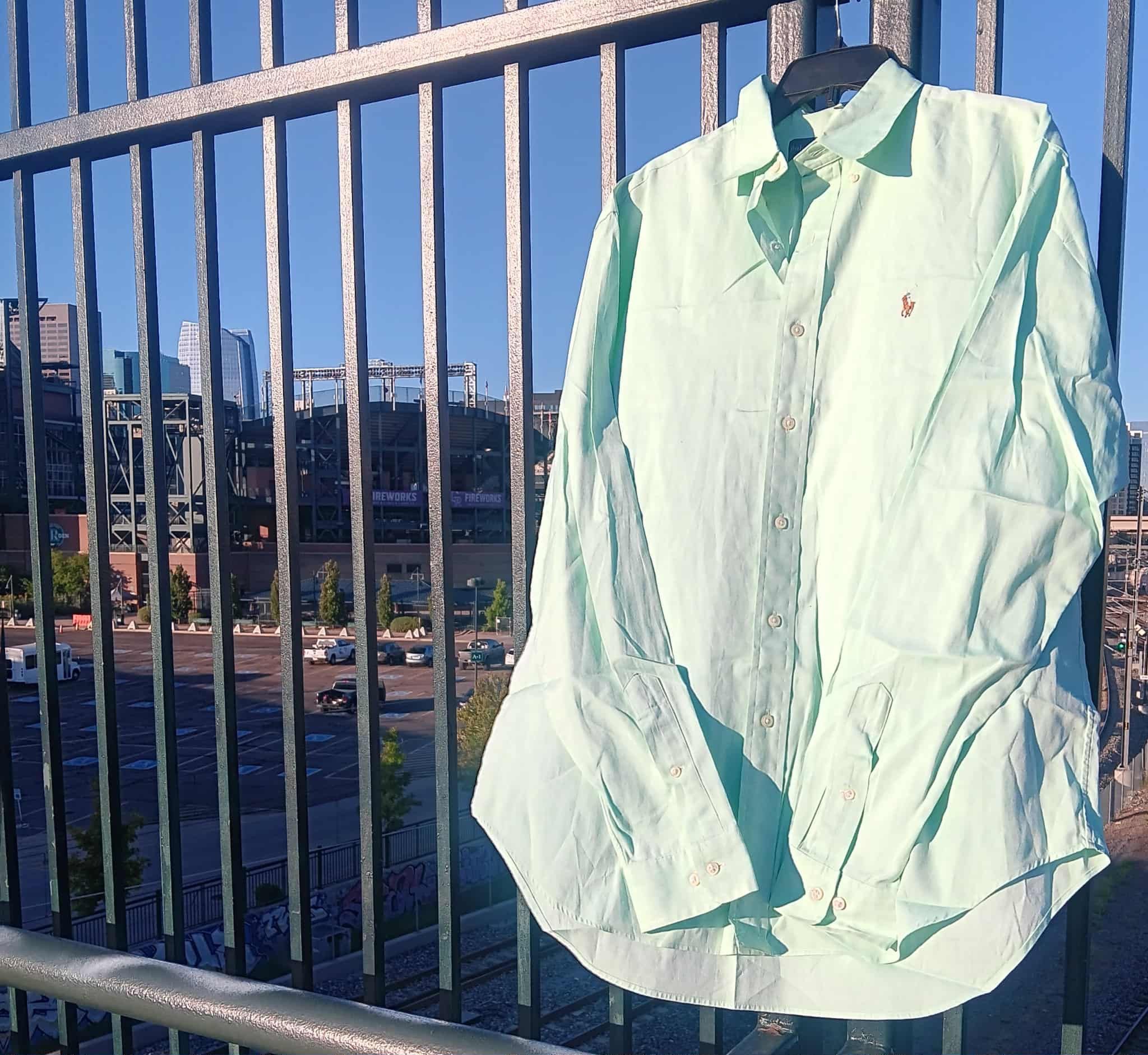Ralph Lauren Ralph Lauren Men's Shirt Sz Large Mint Green RN 41381 Size US L / EU 52-54 / 3 - 2 Thumbnail