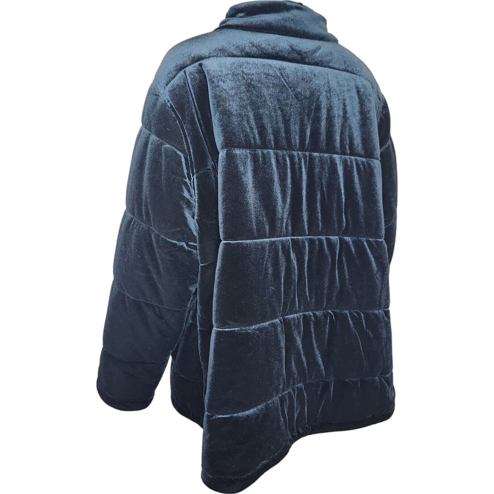 Isaac Mizrahi Isaac Mizrahi Live! Velvet Puffer Jacket Black 2X Size XXL / US 16-18 / IT 52-54 - 6 Thumbnail