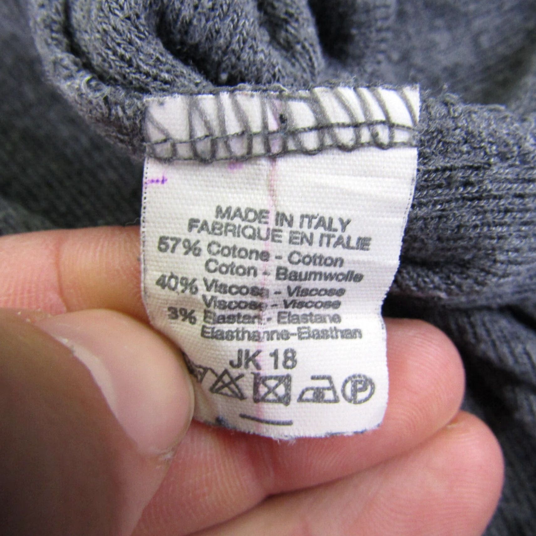 Vintage VINTAGE John Galt Hoodie Sweater Womens One Size Gray Pullover Knit Cotton Blend Pockets Hooded Stretch Size ONE SIZE - 6 Thumbnail