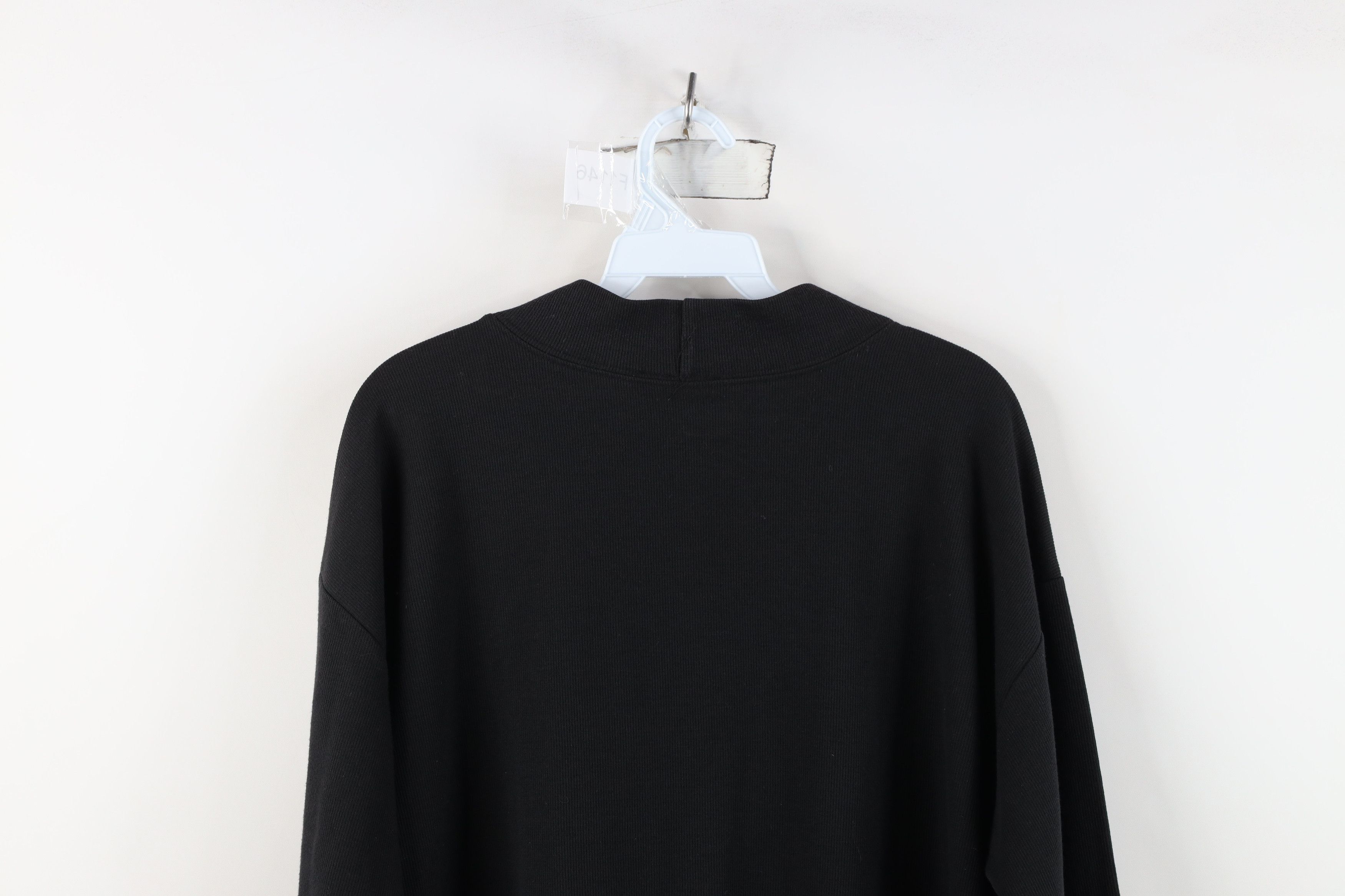 Vintage Vintage 90s Streetwear Ribbed Knit Mock Neck T-Shirt USA Size XL / US 12-14 / IT 48-50 - 11 Thumbnail