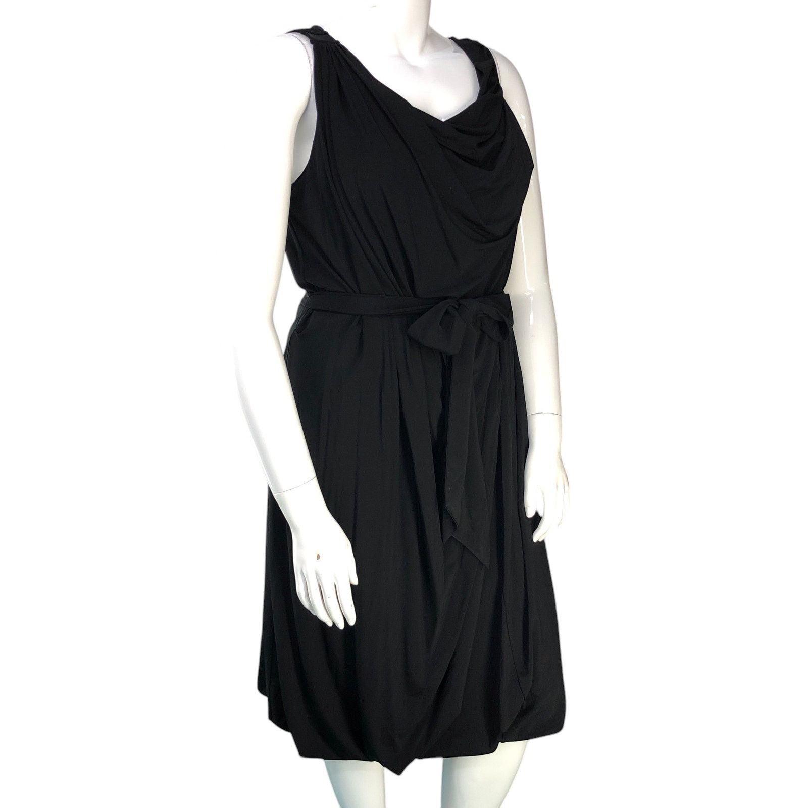 Lafayette 148 Lafayette 148 Size XL Dress Bubble Hem Scoop Neck Stretch Size XL / US 12-14 / IT 48-50 - 10 Thumbnail