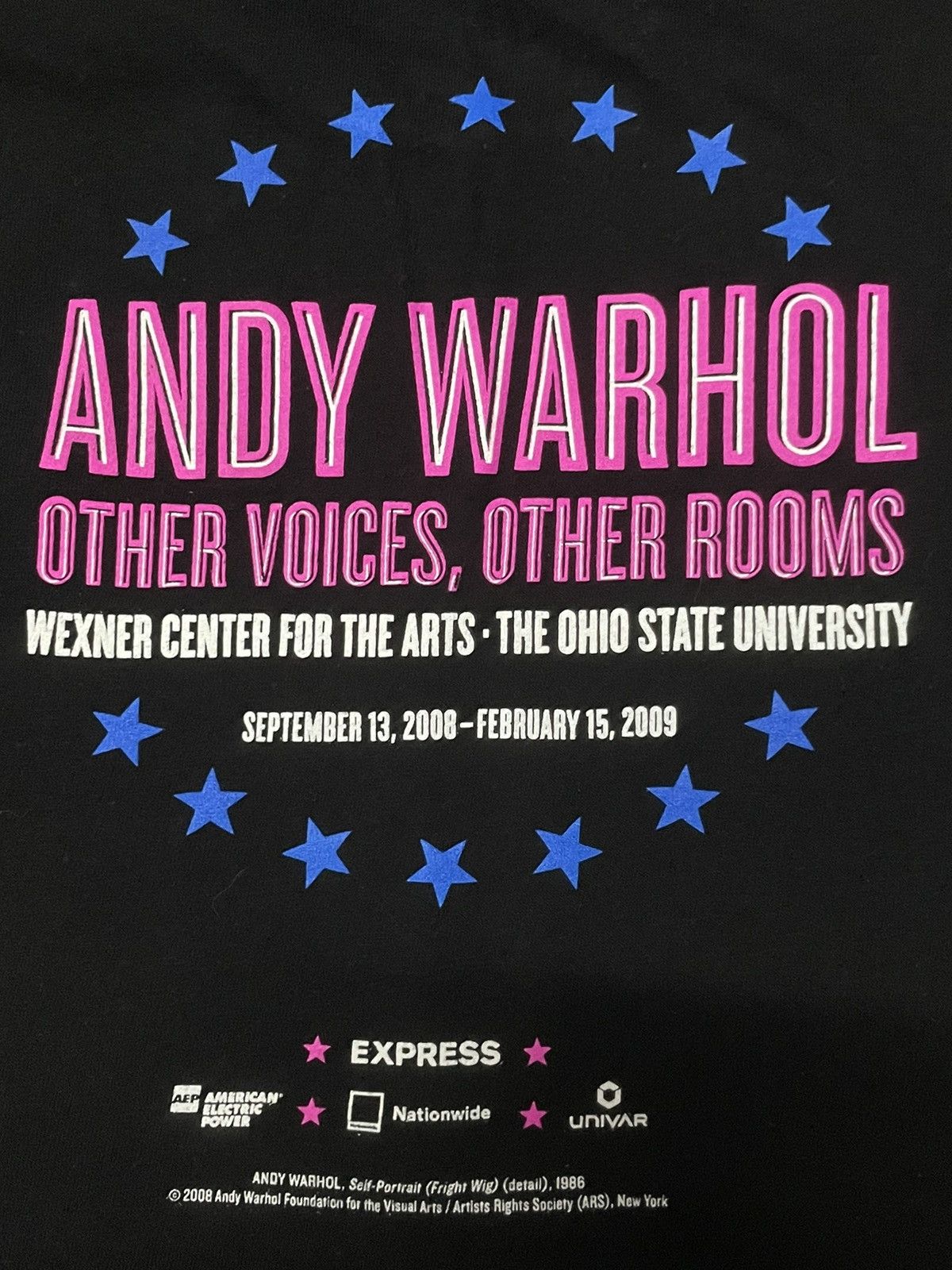 Vtg 2000s Andy Warhol Other Voices Other Room Exhibition Tee