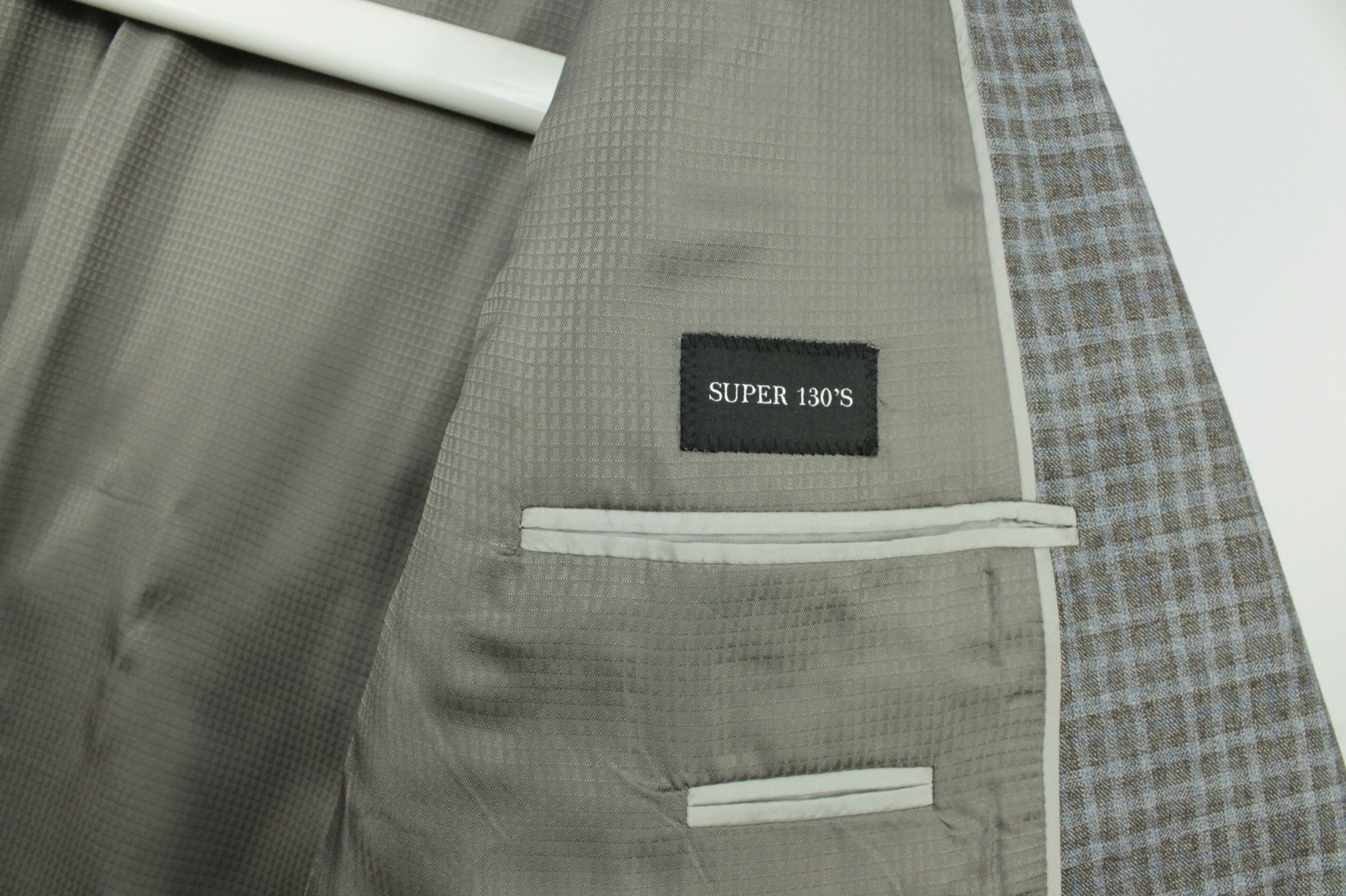 Emporio Armani Emporio Armani G-Line Super 130's Check Sports Jacket Size 48R - 8 Thumbnail