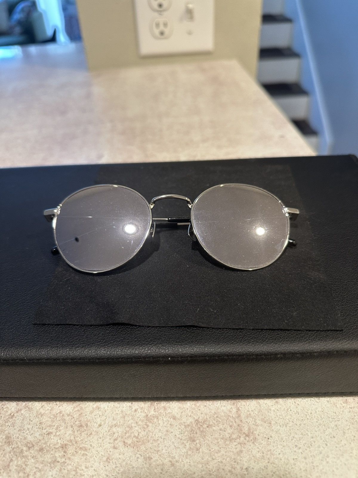 Saint Laurent Paris Round Mirrored Sunglasses SL250-003 Size ONE SIZE - 1 Thumbnail