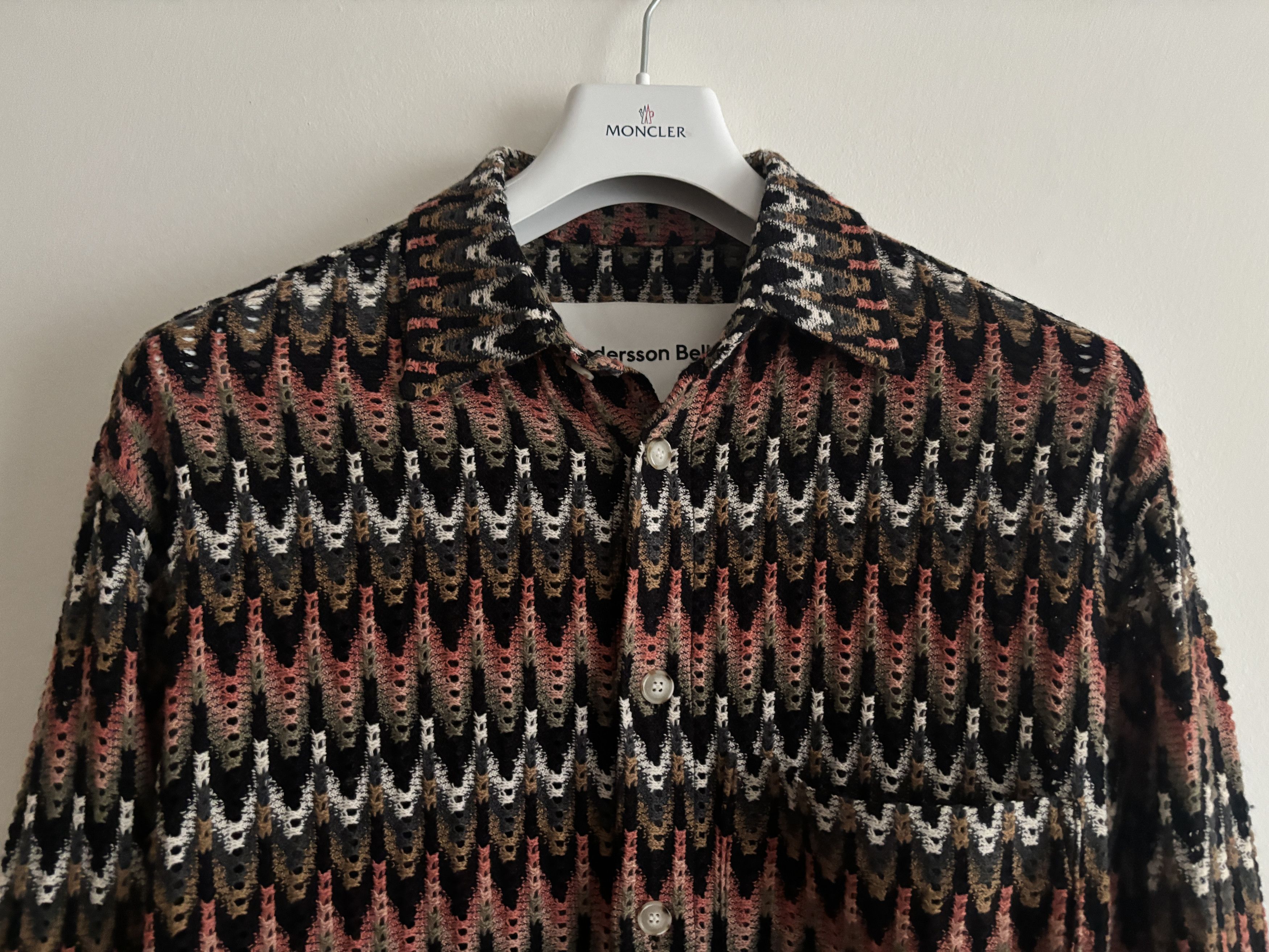 Andersson Bell $485 Button-up Bohemian Knit Shirt - Medium/Large Size US M / EU 48-50 / 2 - 2 Thumbnail