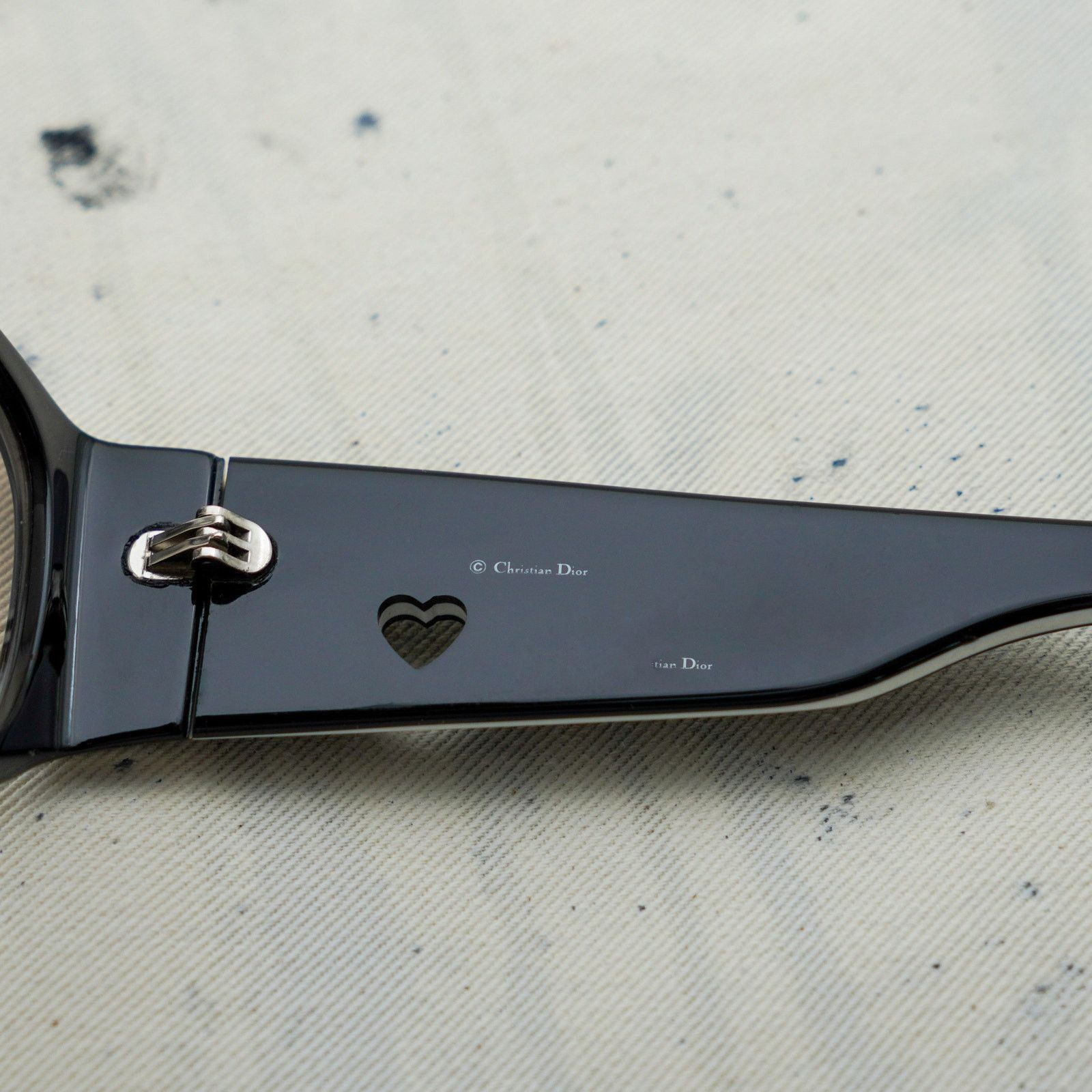 Dior Lovingly dior 2 galliano era black heart logo sunglasses Size ONE SIZE - 5 Thumbnail