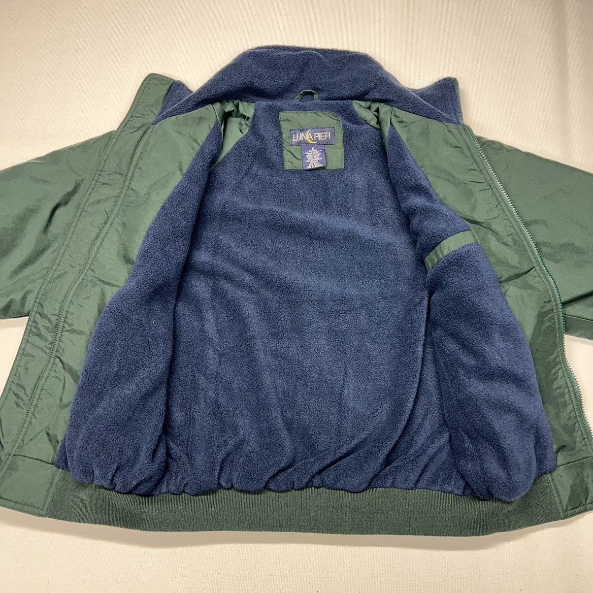 Other Luna Pier Jacket Green Nylon Bomber Full Zip Fleece Lined Size US S / EU 44-46 / 1 - 4 Thumbnail