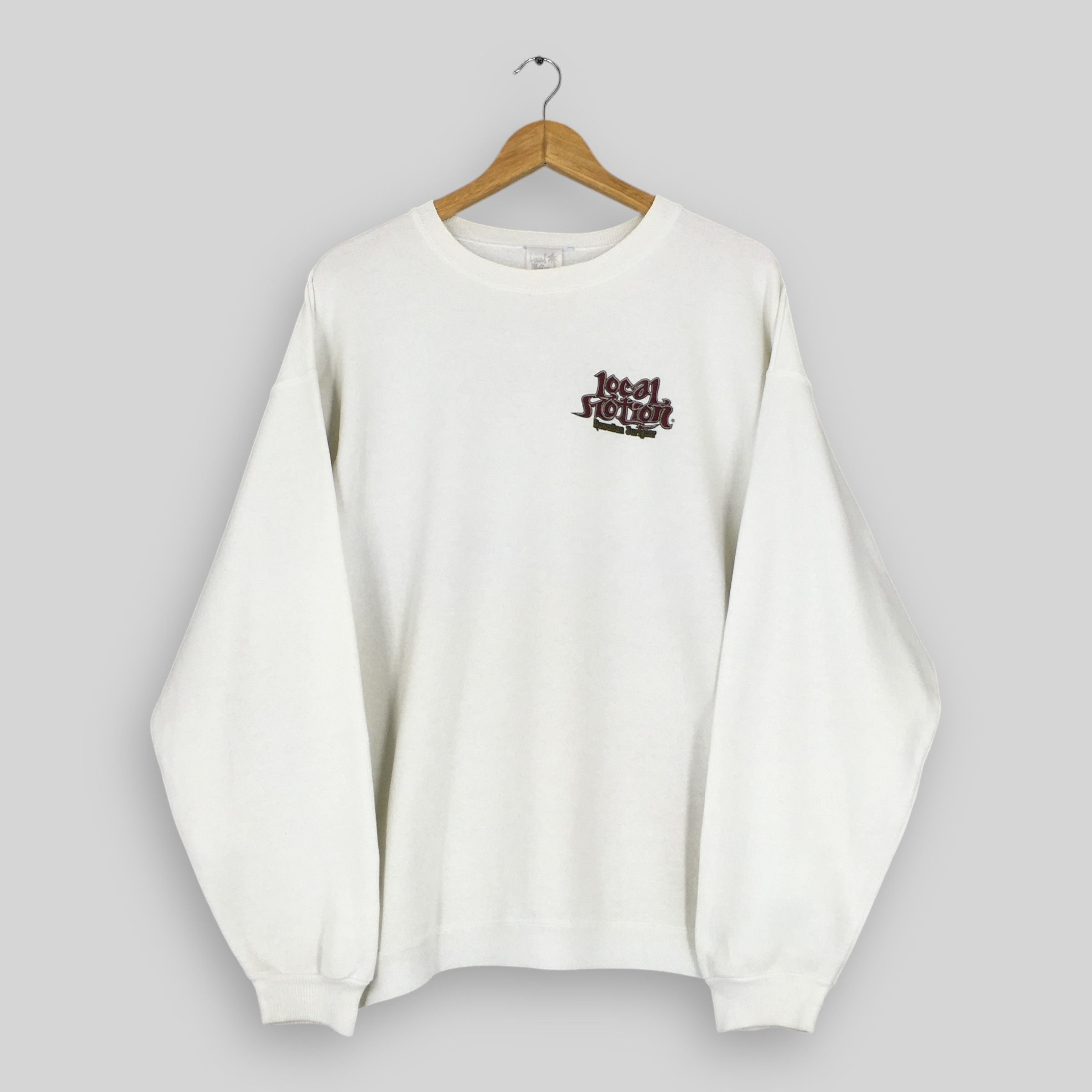 Vintage Vintage 90s Local Motion Hawaii White Sweatshirt Large Size US L / EU 52-54 / 3 - 3 Thumbnail